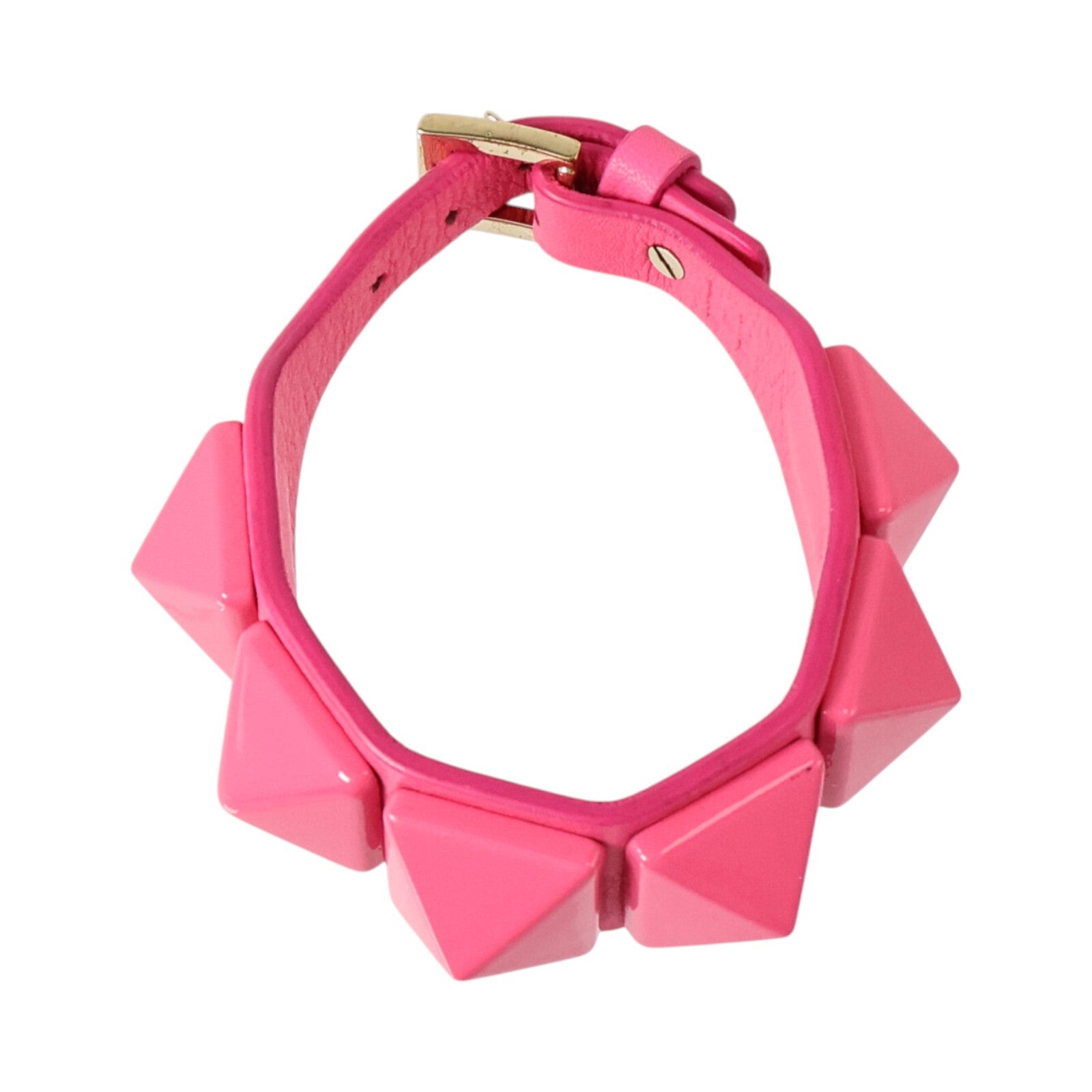 Valentino 牛皮皮革Garavani Bracelet金扣手鏈