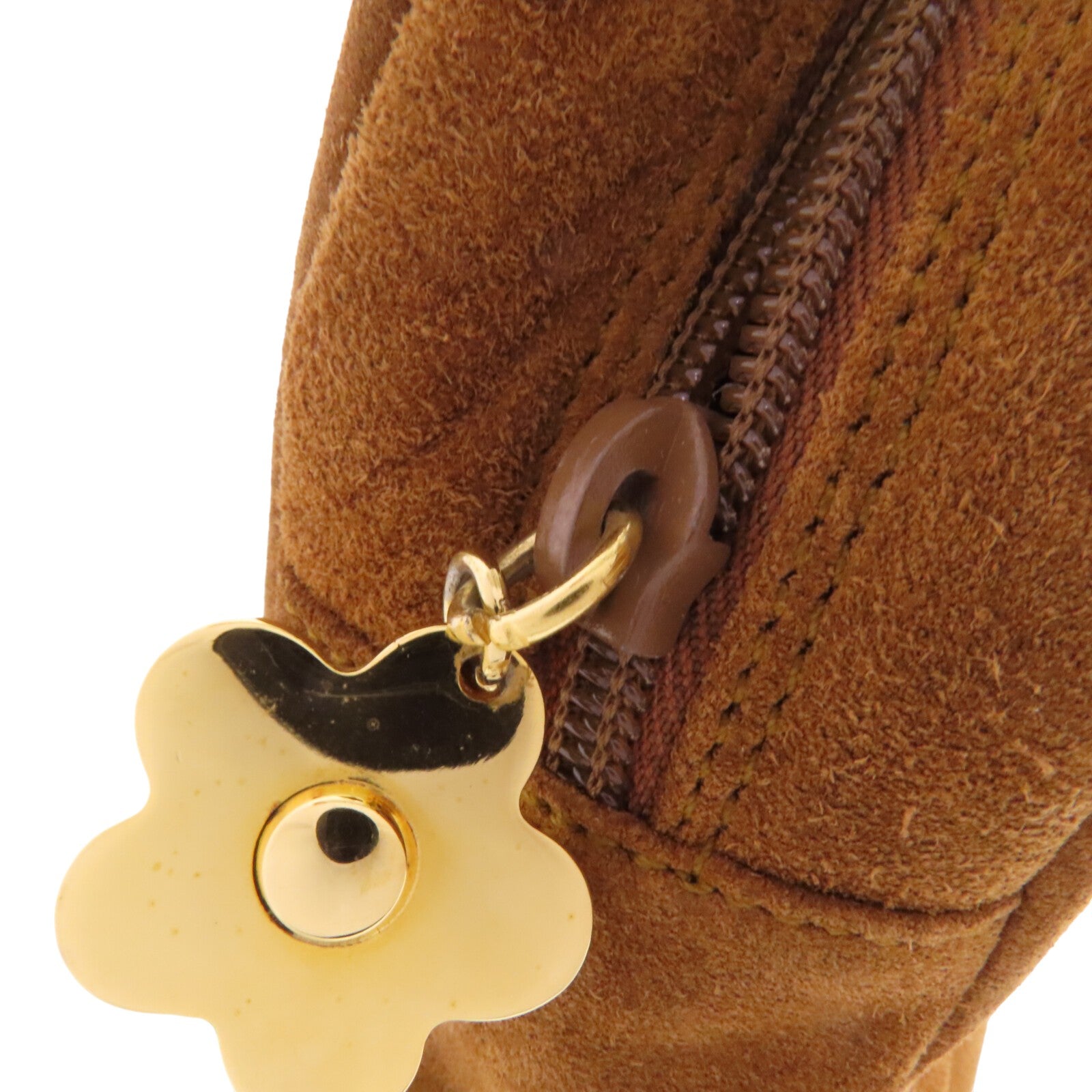 ANTEPRIMA 麂皮皮革Hand Bag金扣手挽袋