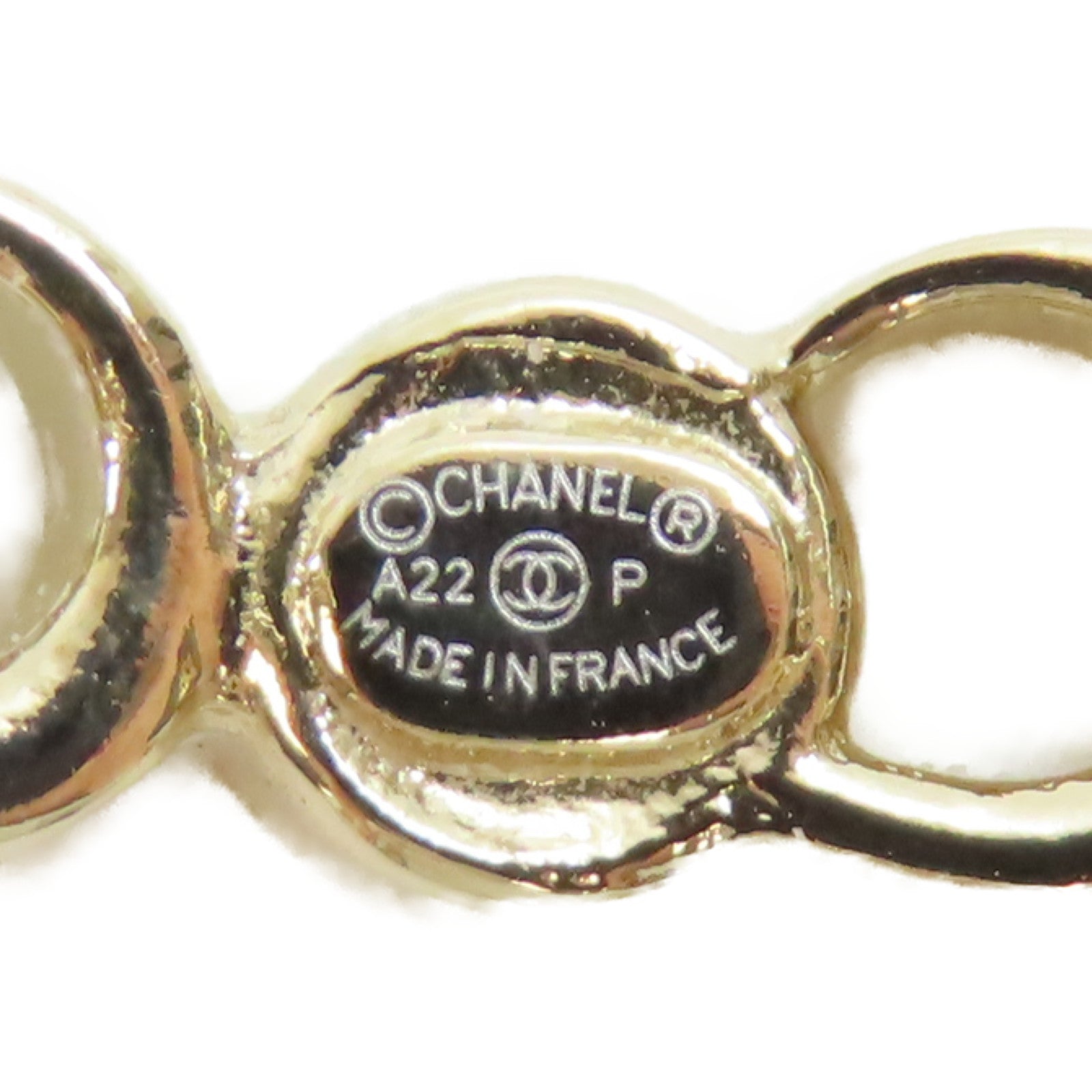 CHANEL 金屬Coco Earrings耳環金色
