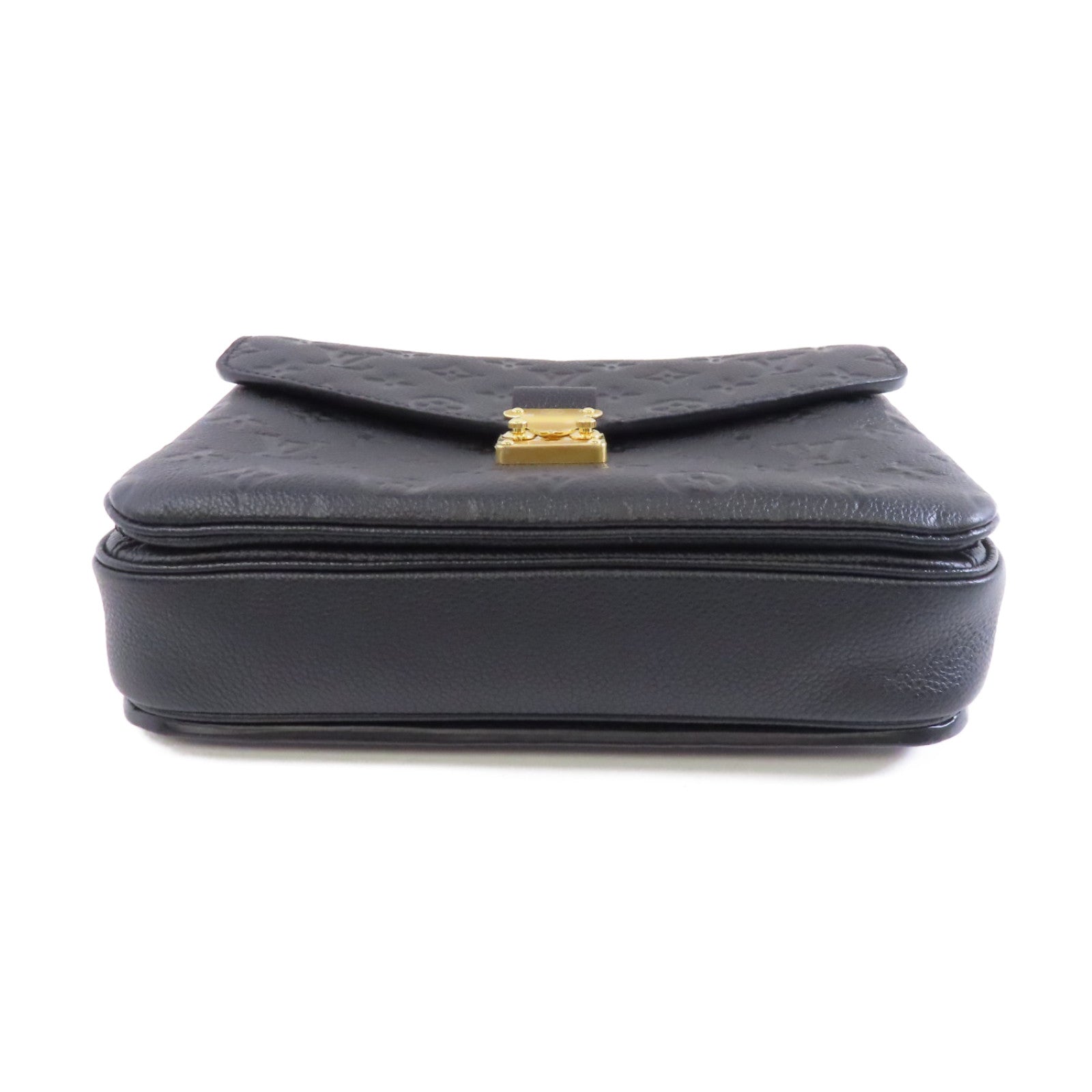 LOUIS VUITTON Monogram Empreinte Pochette Metis金扣手挽肩背兩用袋黑色