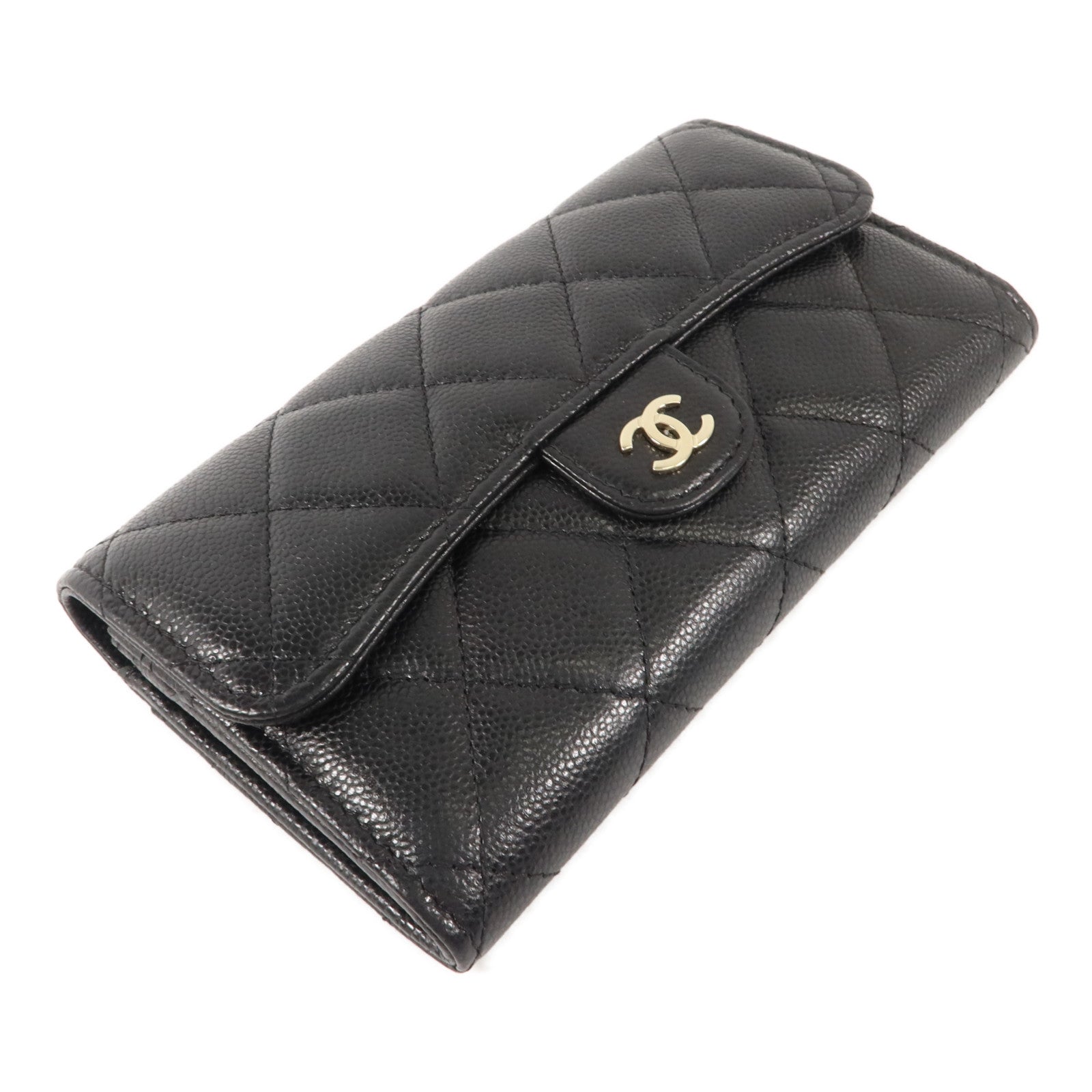 CHANEL 牛皮皮革Classic Medium Flap Wallet錢包