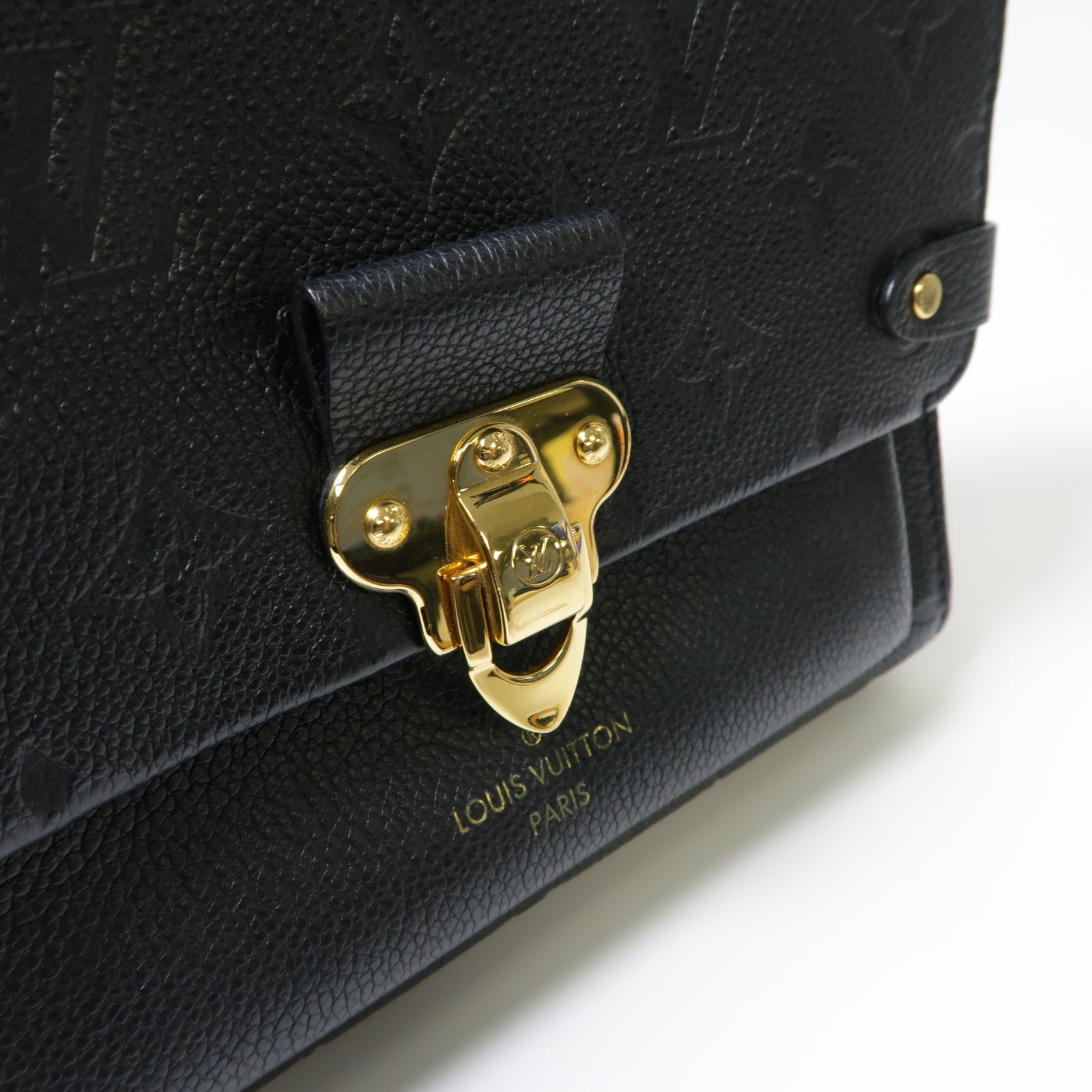 LOUIS VUITTON 【激減優惠】Monogram Empreinte Vavin BB金扣鏈帶肩背袋黑色
