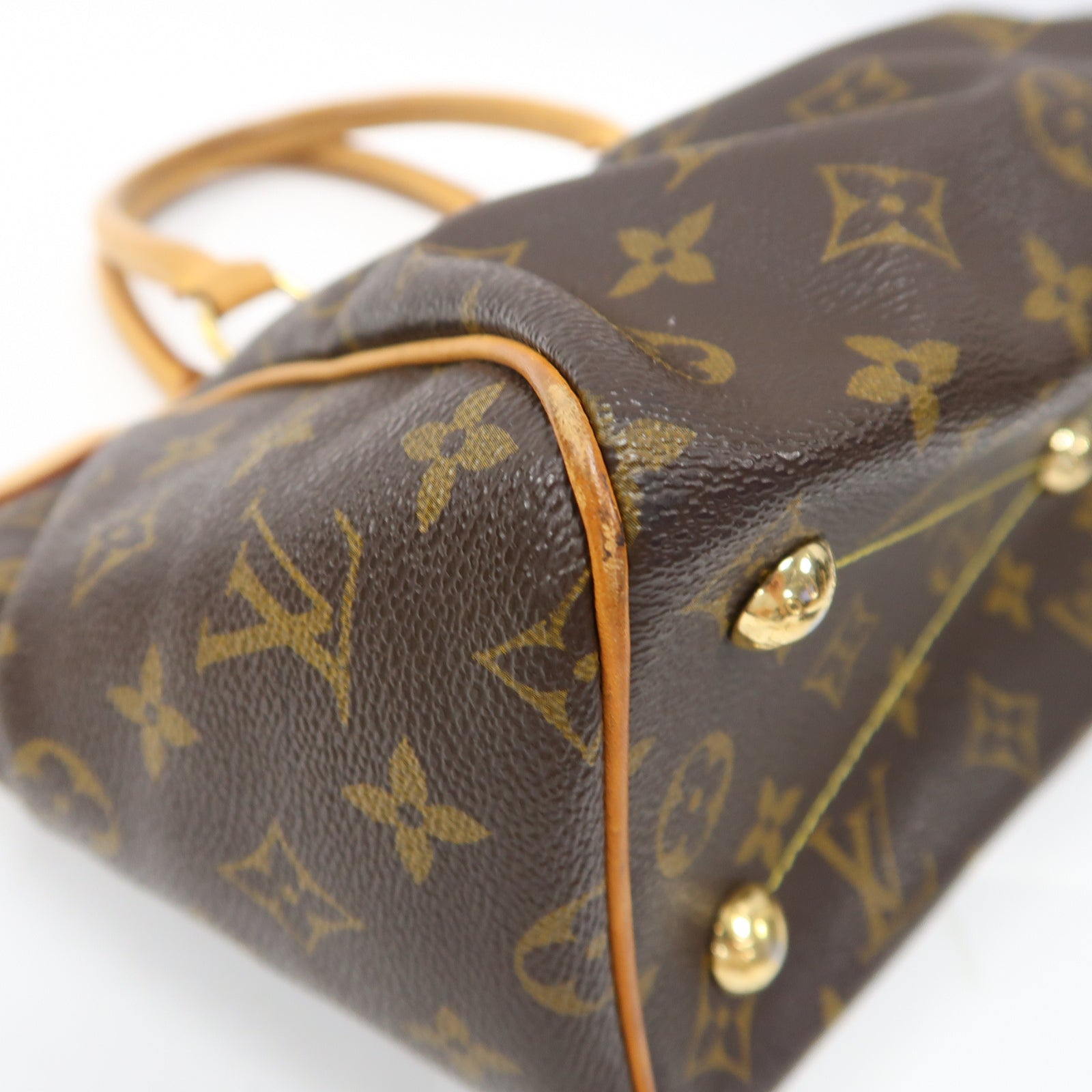 LOUIS VUITTON (PRICE DOWN) LV GHW Tivoli PM Handbag M40143 Monogram Brown