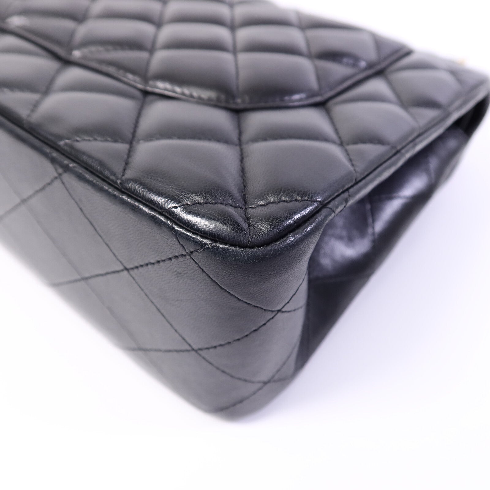 CHANEL 羊皮皮革Large Classic鏈帶肩背袋