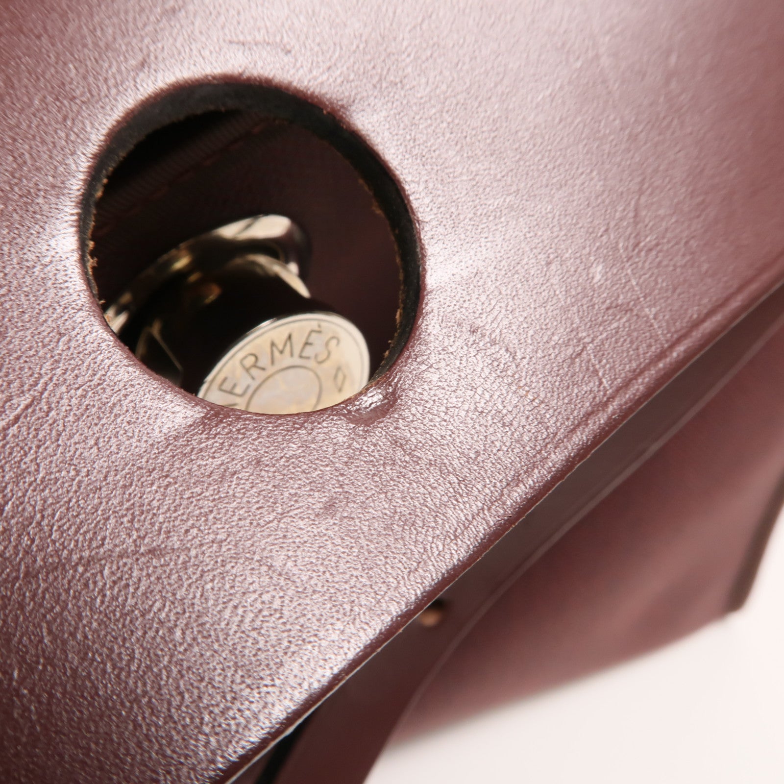 HERMES Toile H帆布Herbag PM手挽肩背兩用袋Rouge Sellier