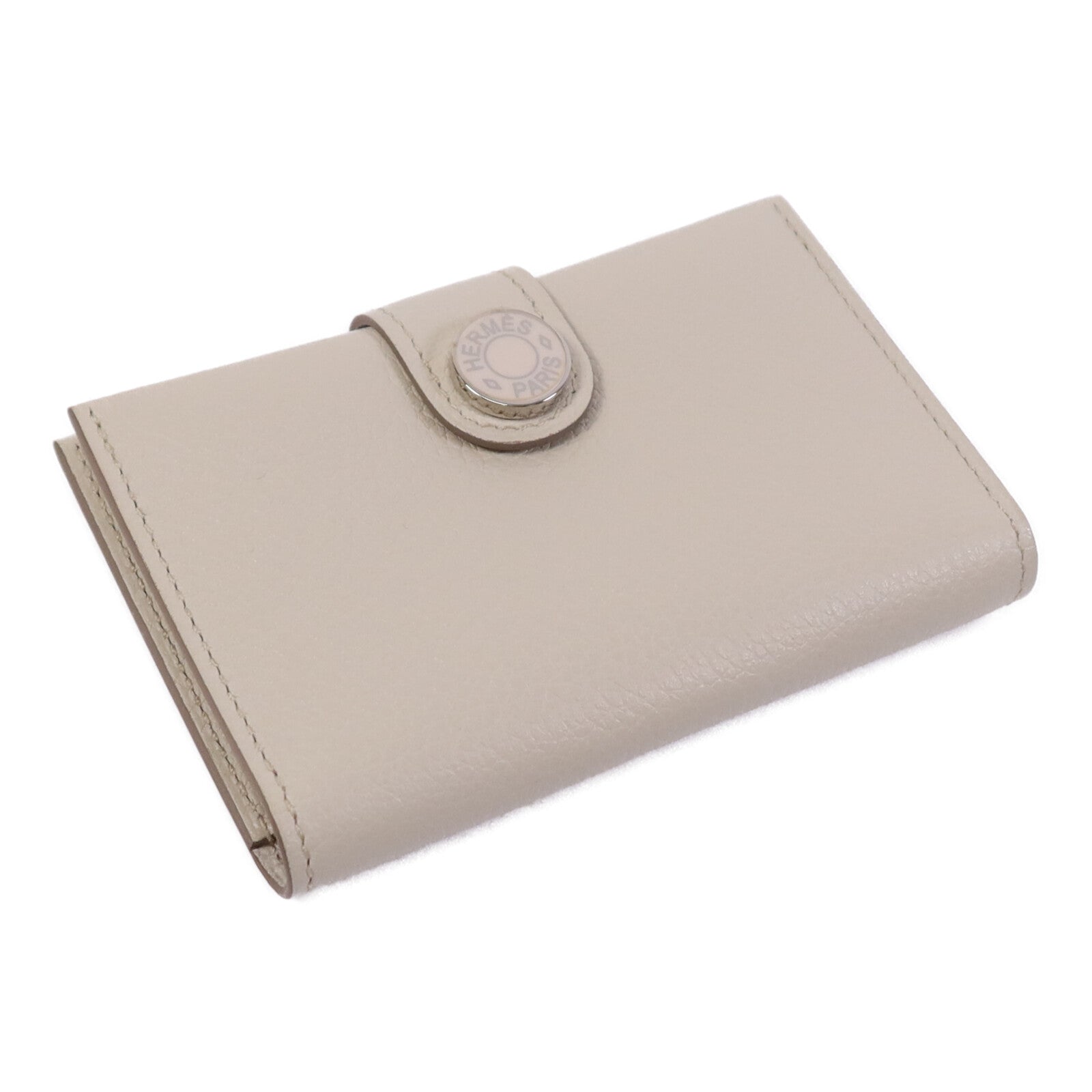 HERMES Evercolor R.M.S Card holder銀扣卡片套Beton