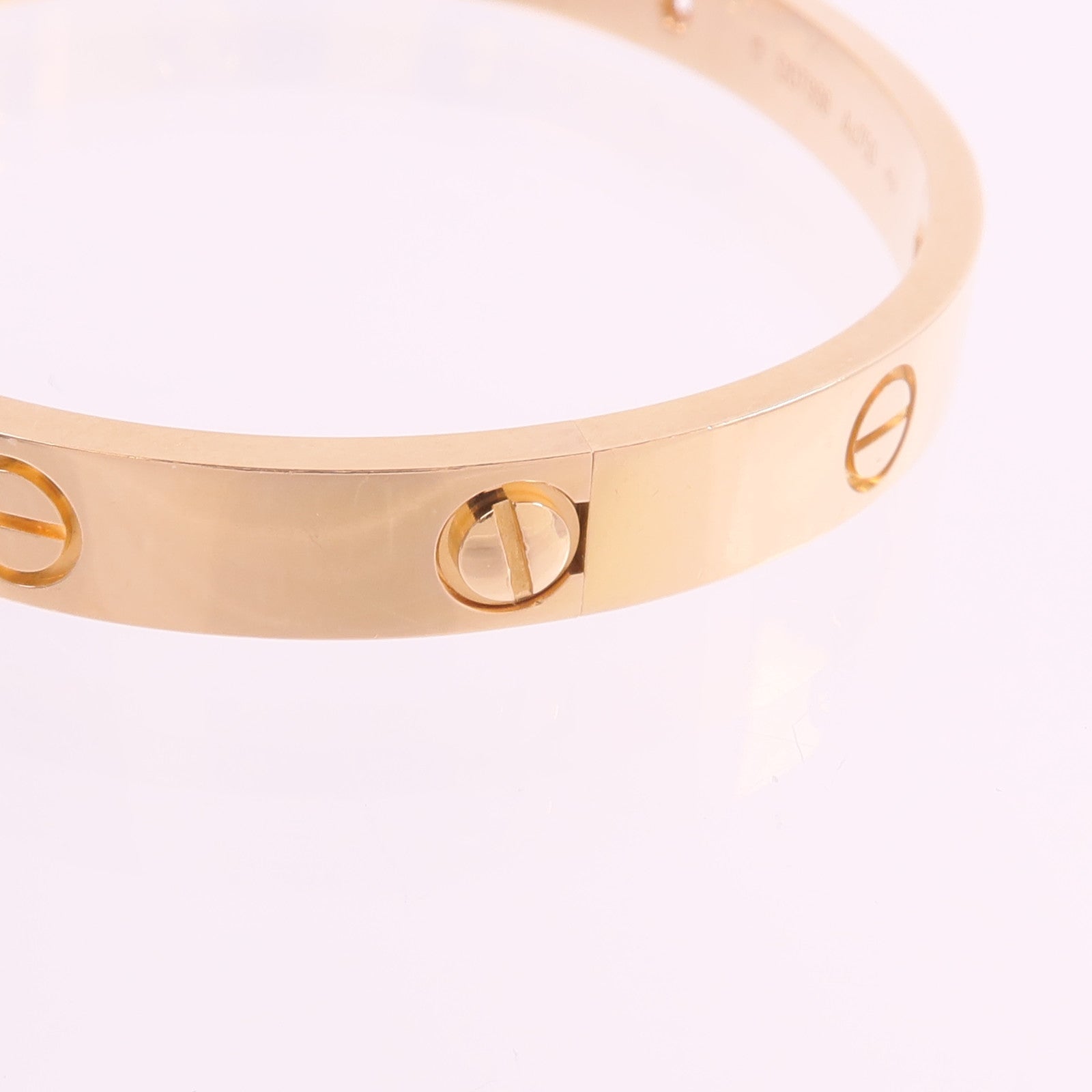 CARTIER 18K玫瑰金Love Bangle 4P Dia鑽石手鐲