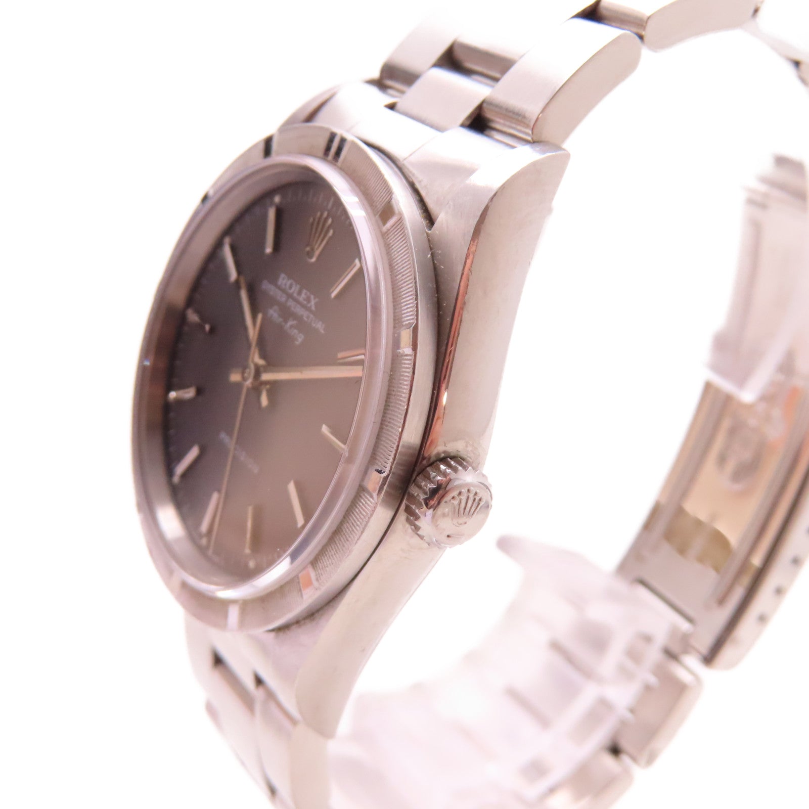 ROLEX Air king不鏽鋼手錶自動機芯灰色