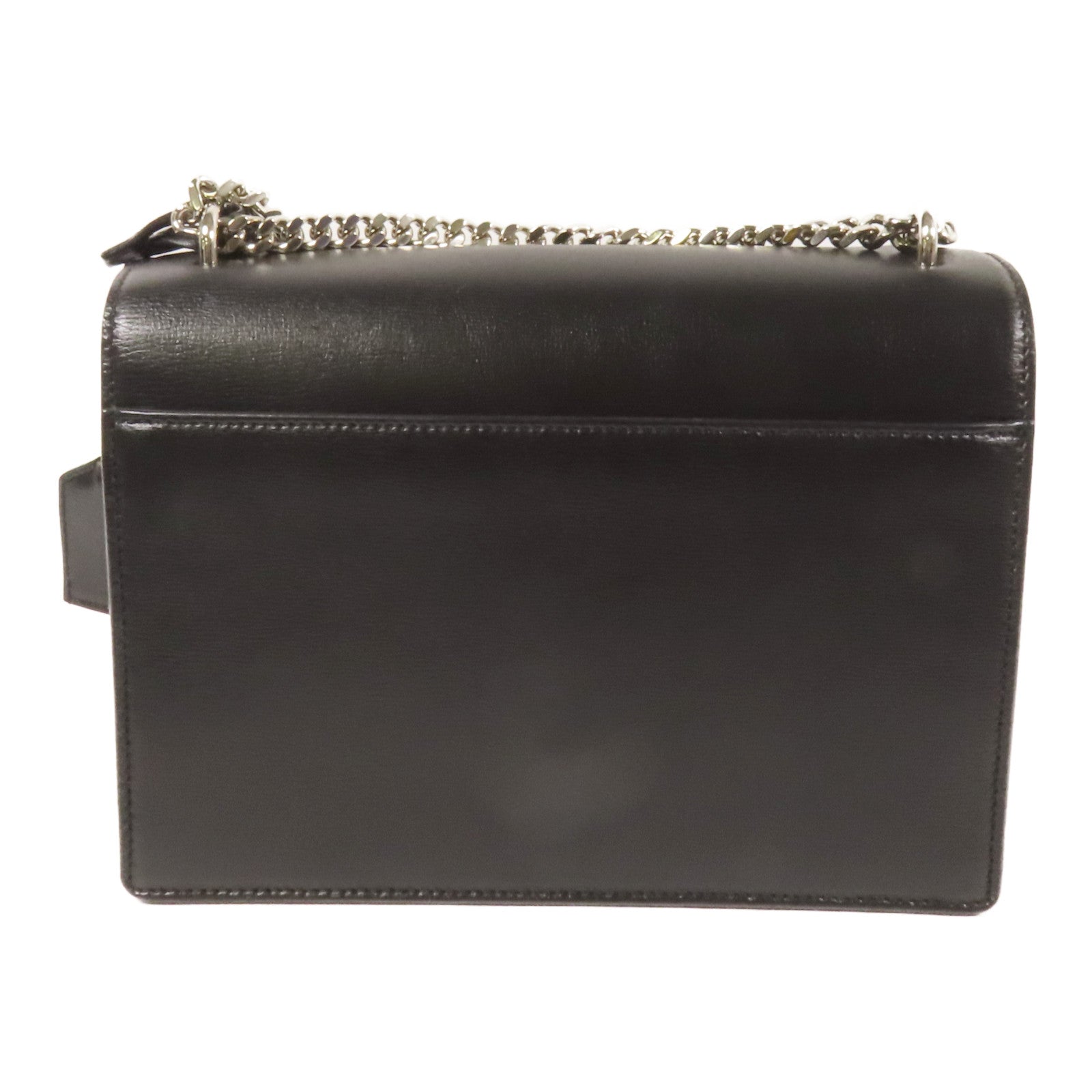 SAINT LAURENT 牛皮皮革Sunset Medium銀扣鏈帶肩背袋