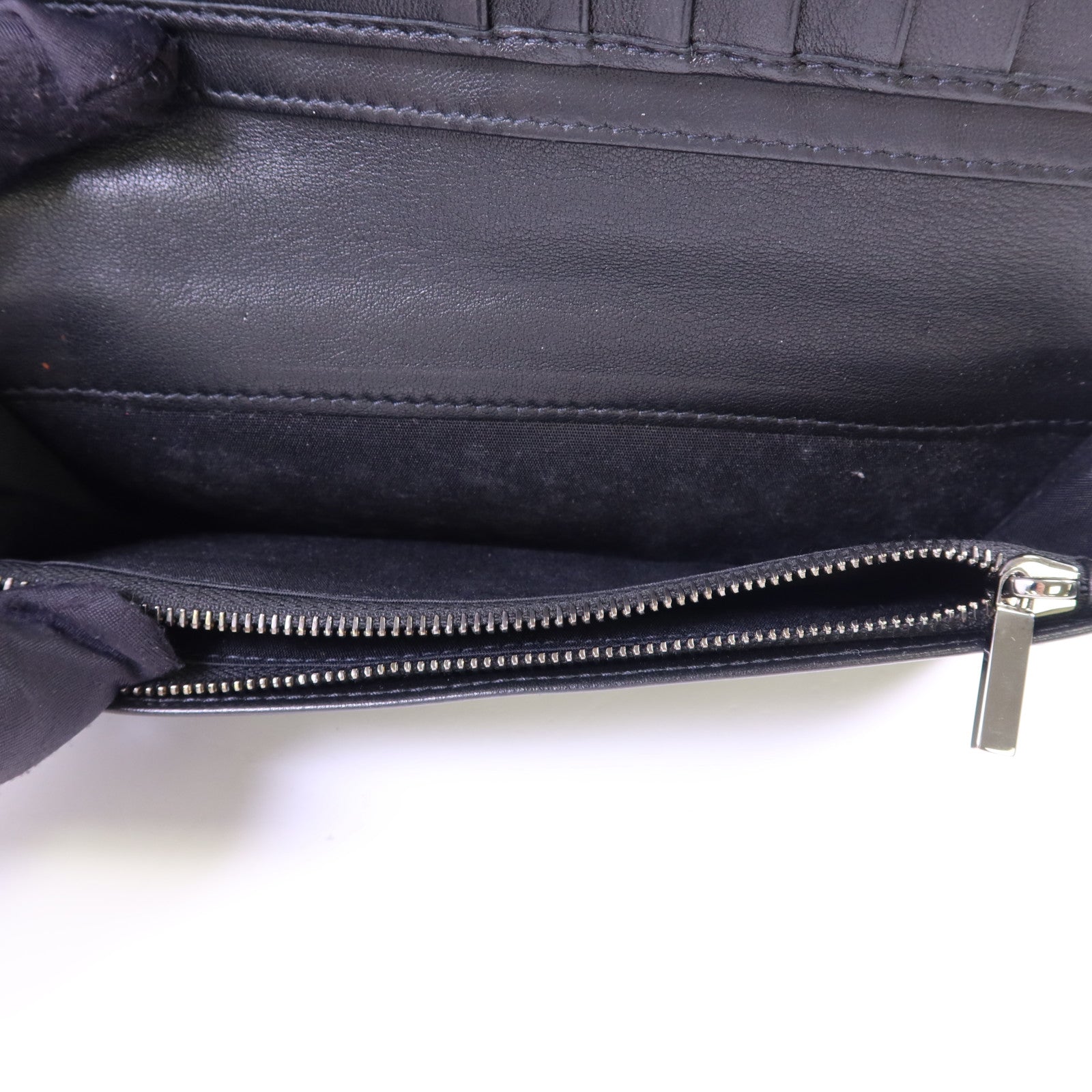 Dior 帆布Long Bifold Wallet銀扣長錢包