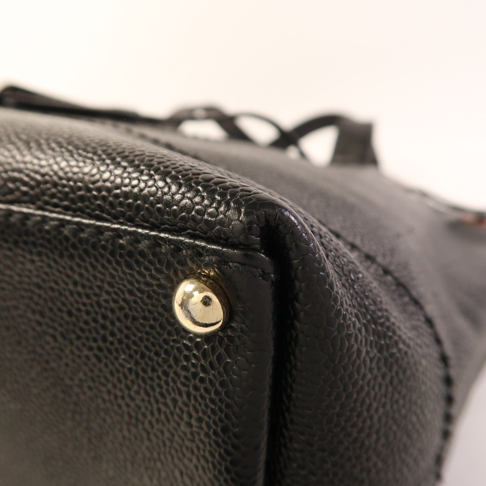 CHANEL **【激減優惠】牛皮皮革Shoulder Bag金扣肩背袋黑色
