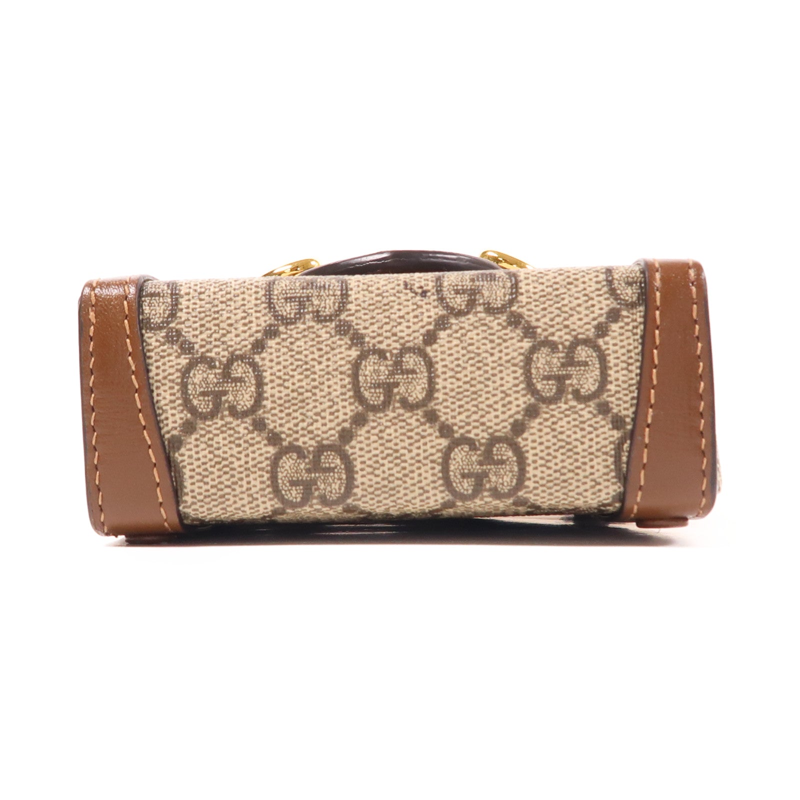 GUCCI 【激減優惠】塗層帆布Horsebit 1955 Mini金扣肩背袋