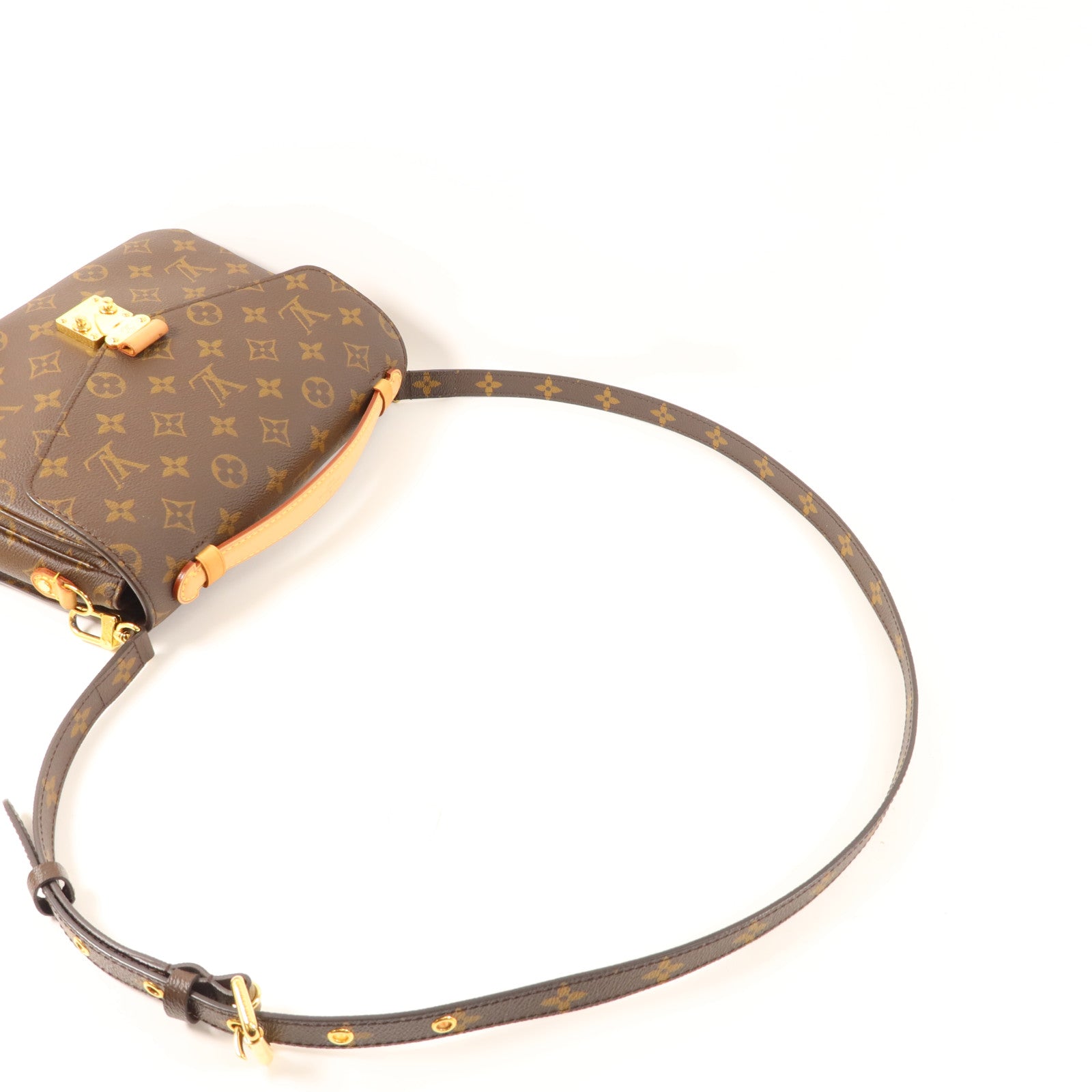 LOUIS VUITTON Monogram Pochette Metis MM金扣手挽肩背兩用袋