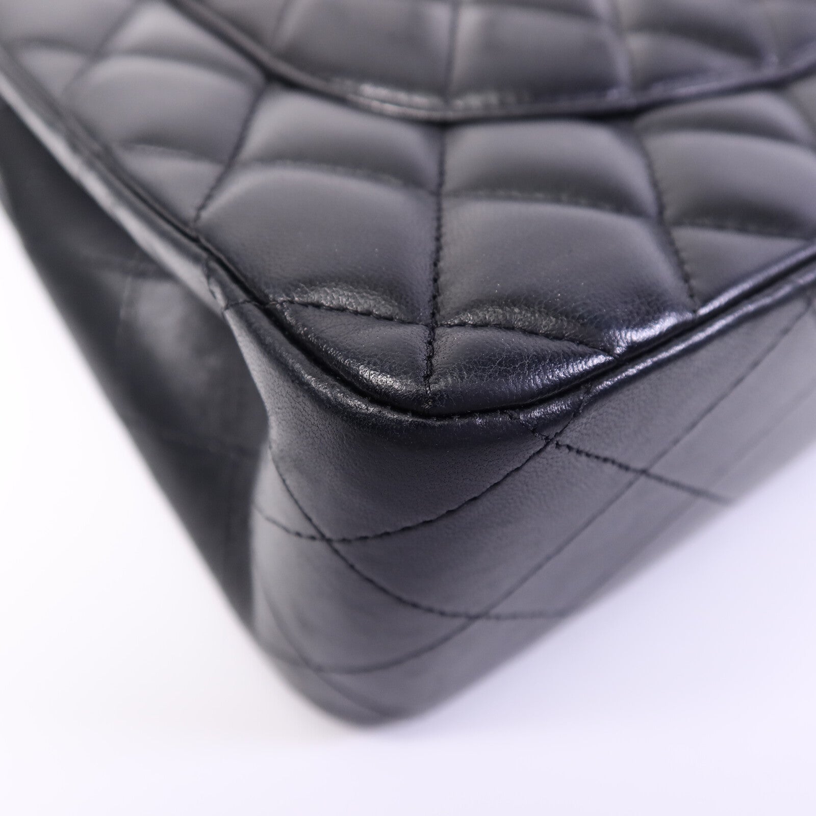 CHANEL 羊皮皮革Large Classic鏈帶肩背袋