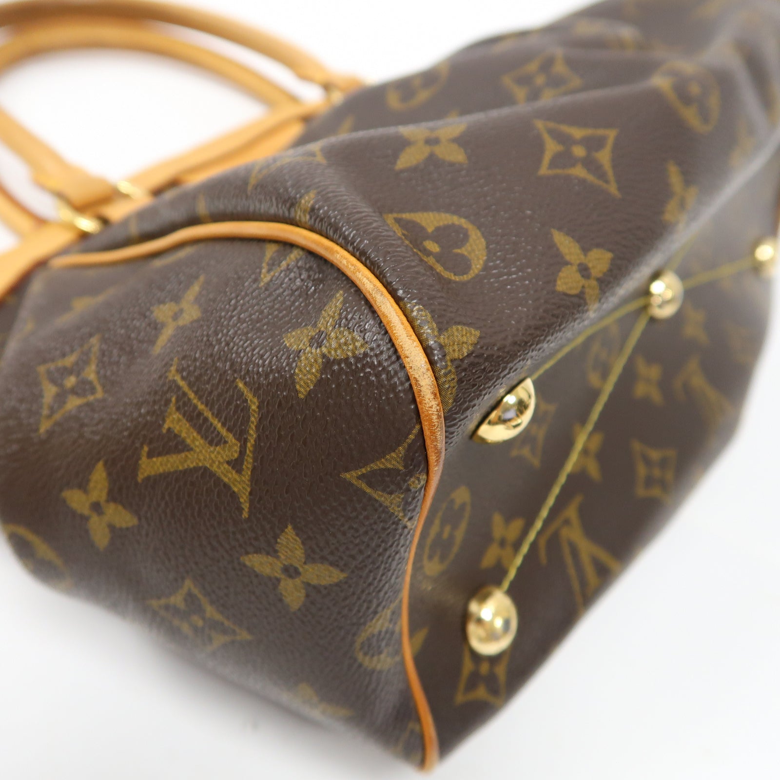 LOUIS VUITTON (PRICE DOWN) LV GHW Tivoli PM Handbag M40143 Monogram Brown