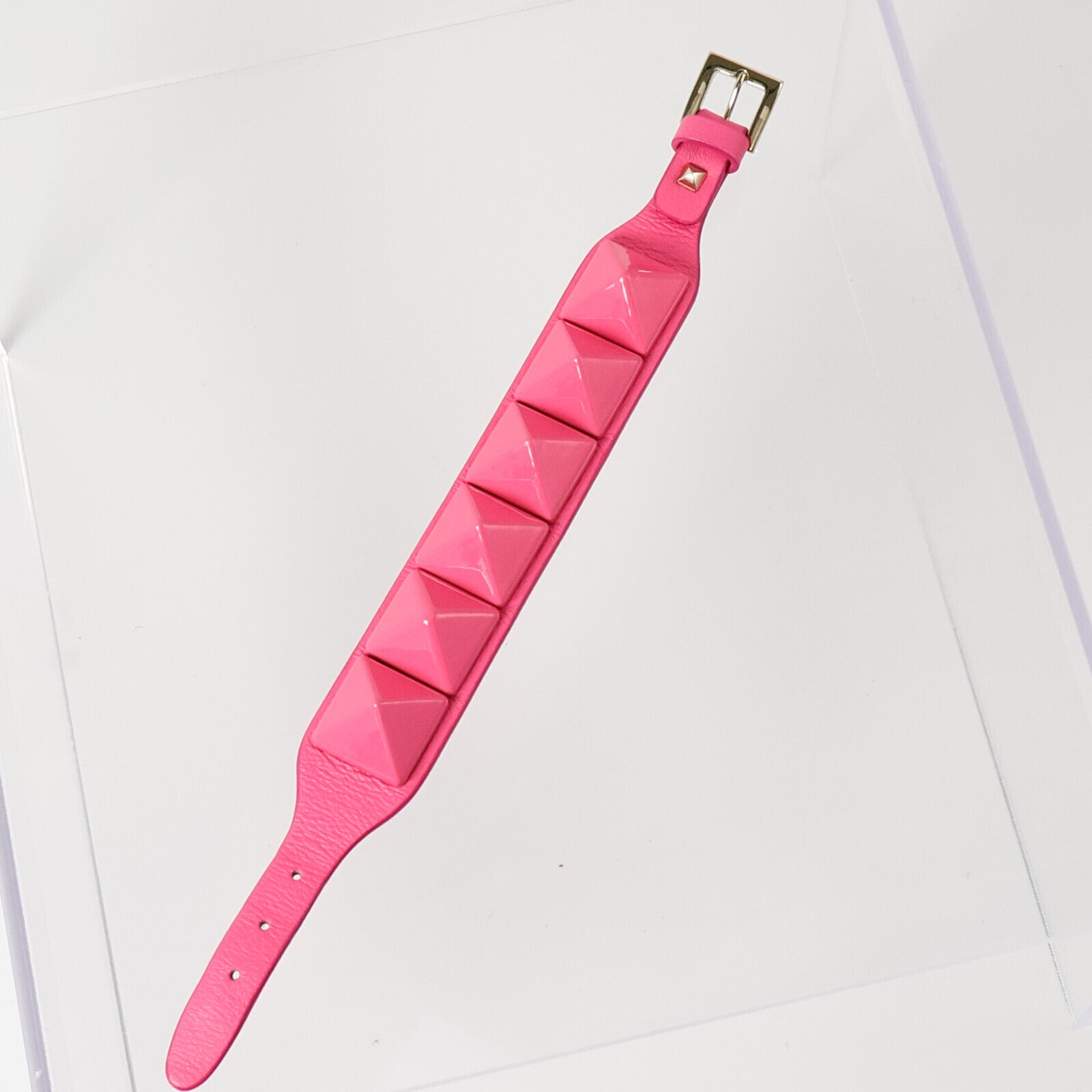 Valentino 牛皮皮革Garavani Bracelet金扣手鏈