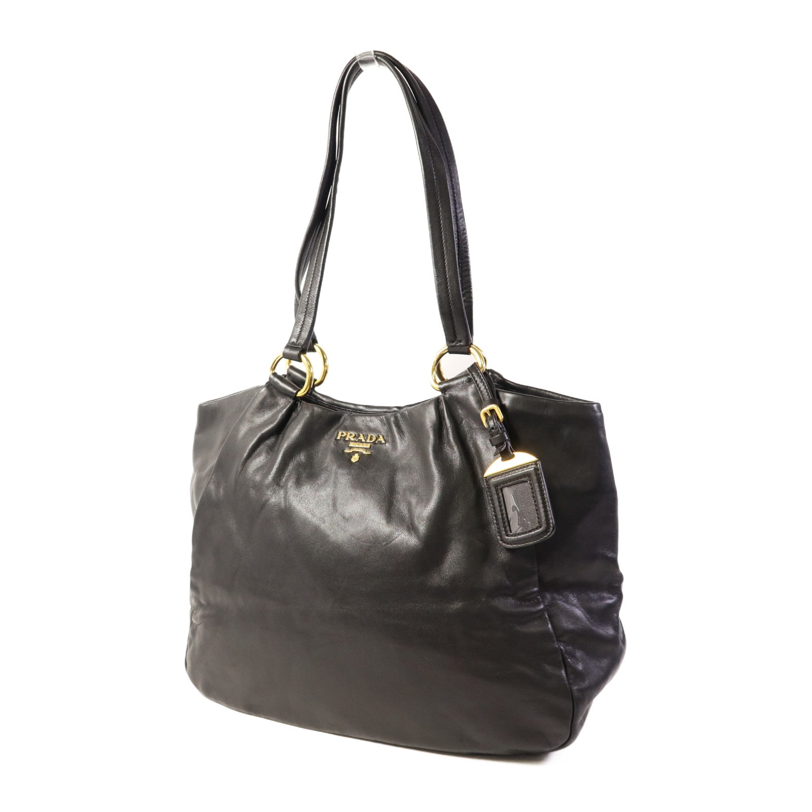 PRADA 牛皮皮革Shoulder Bag金扣肩背袋