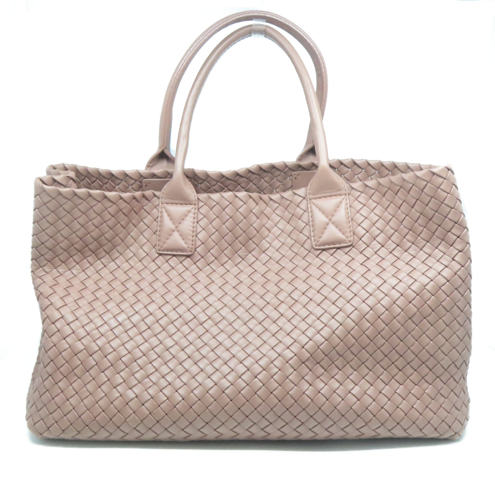 BOTTEGA VENETA 【激減優惠】織紋皮革Shoulder Bag銀扣肩背袋粉紅色