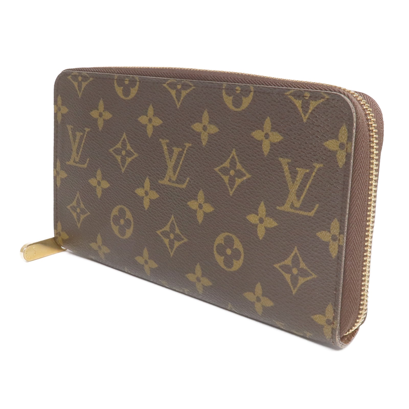 LOUIS VUITTON Monogram Zipper Long Wallet金扣長錢包