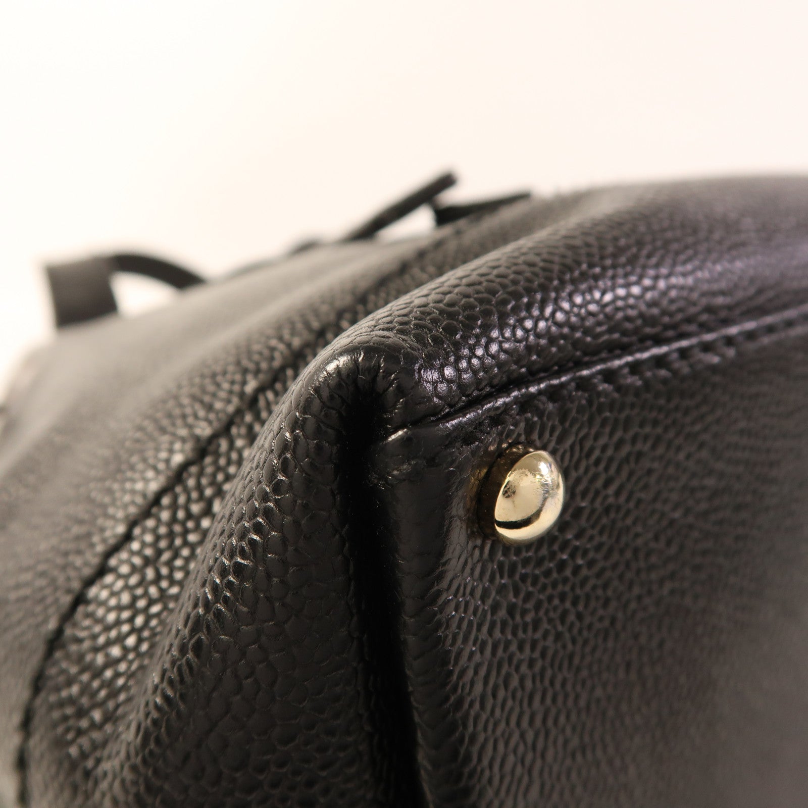 CHANEL **【激減優惠】牛皮皮革Shoulder Bag金扣肩背袋黑色