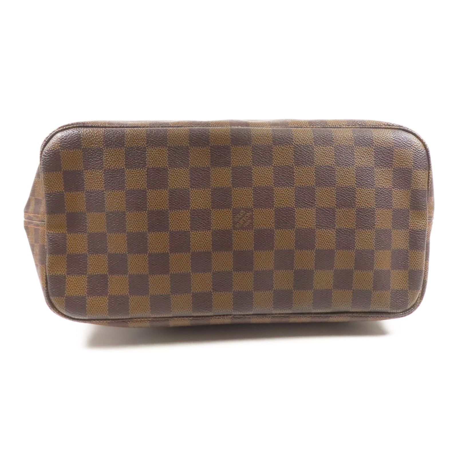 LOUIS VUITTON Damier Neverfull MM金扣肩背袋