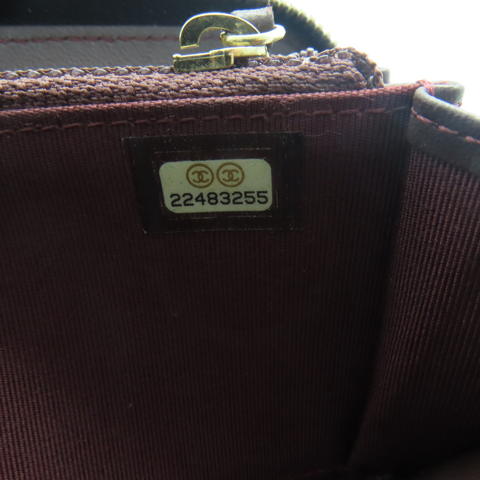 CHANEL 羊皮皮革Wallet金扣錢包黑色