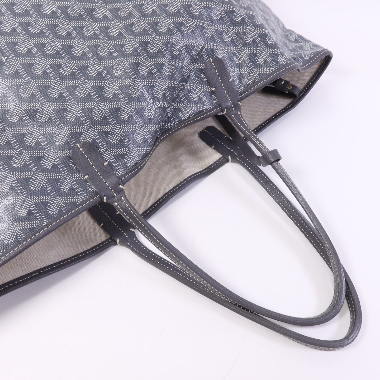 GOYARD 塗層帆布Saint Louis PM銀扣手挽袋