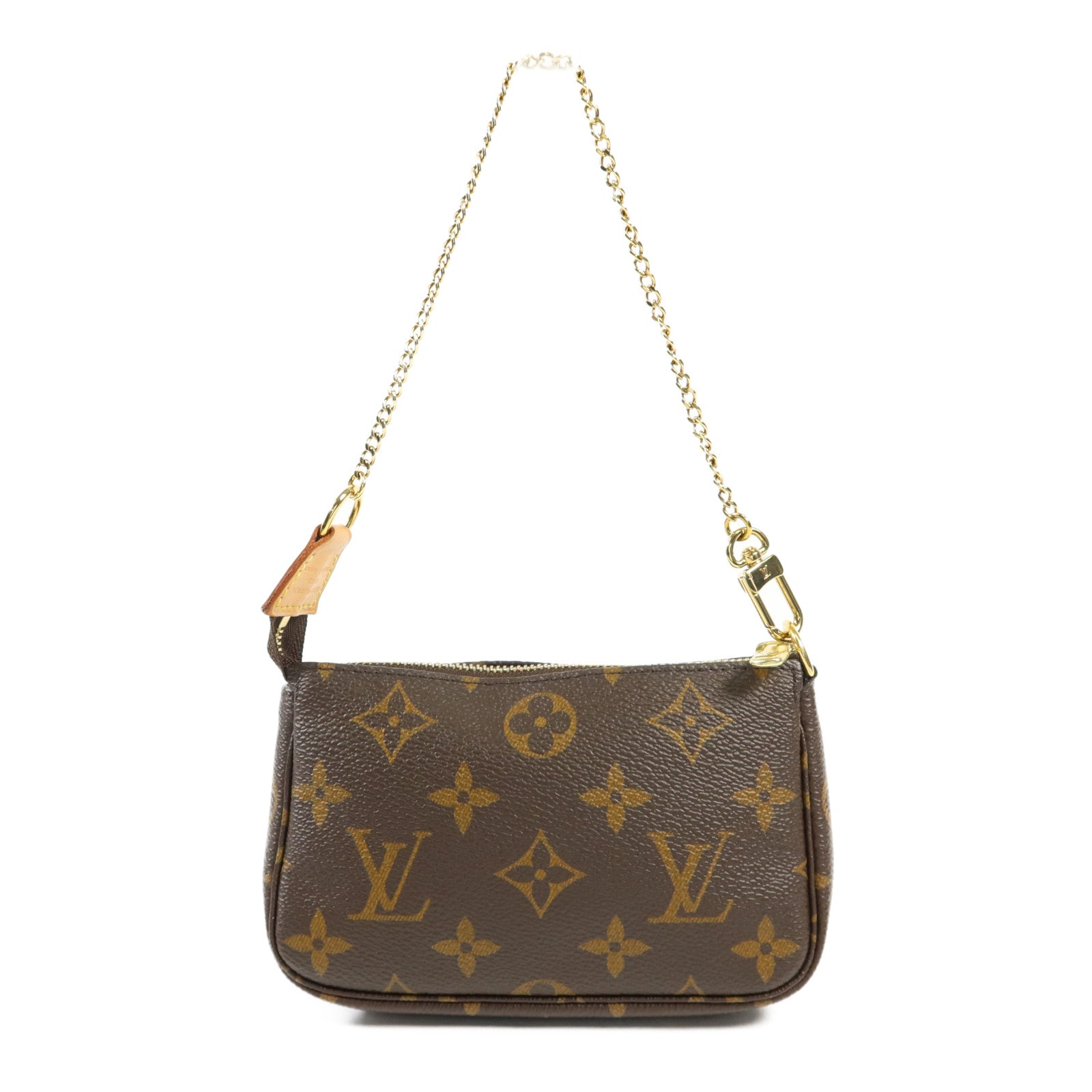 LOUIS VUITTON Monogram Mini Pochette Accessoires金扣手挽袋