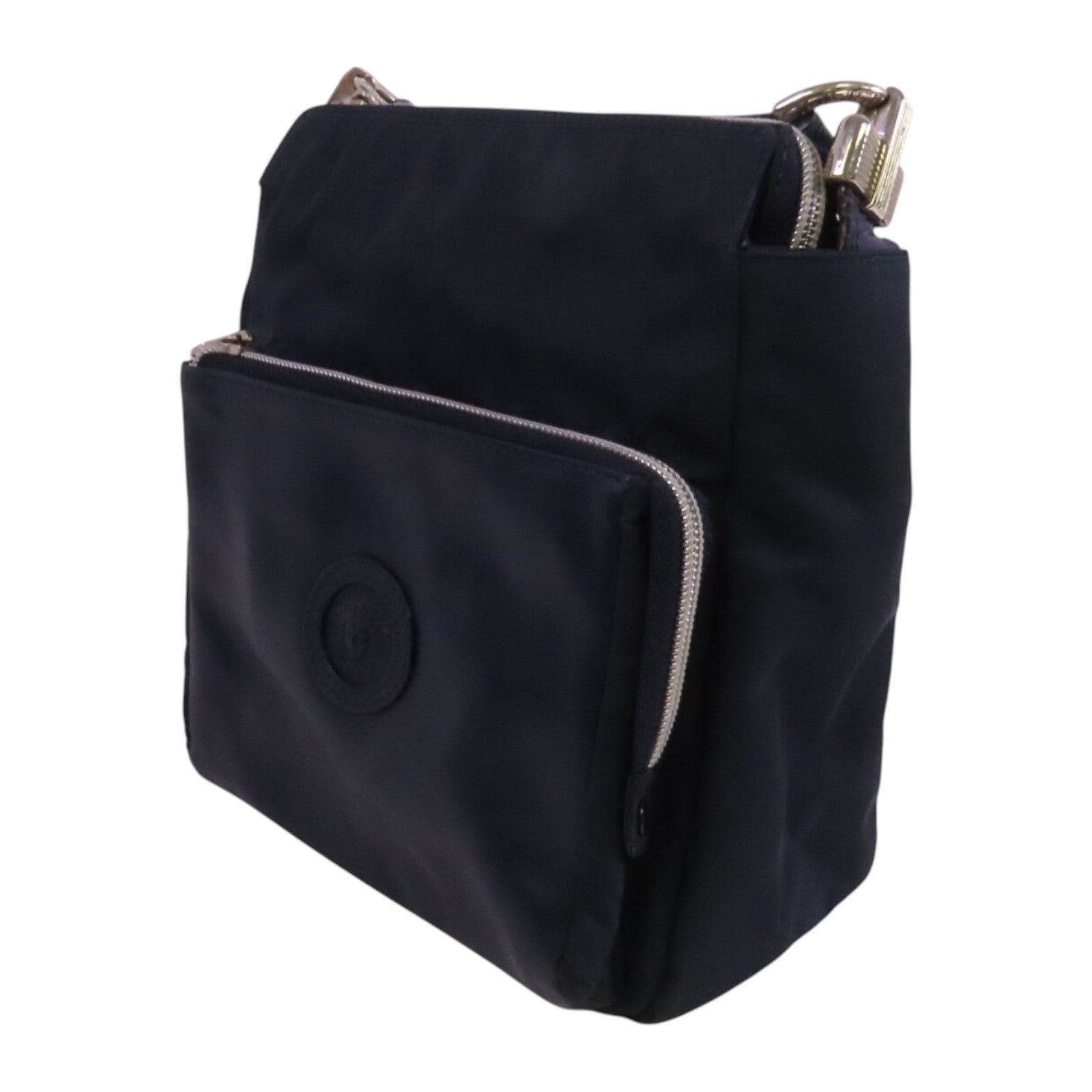 VERSACE 尼龍Shoulder Bag銀扣肩背袋