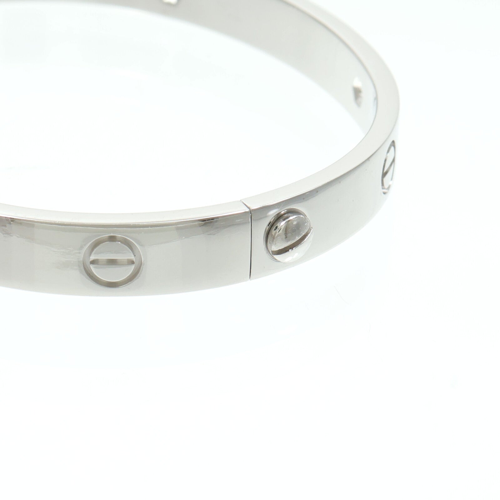 CARTIER 18K白金Love Bracelet 4 Diamonds鑽石手鐲