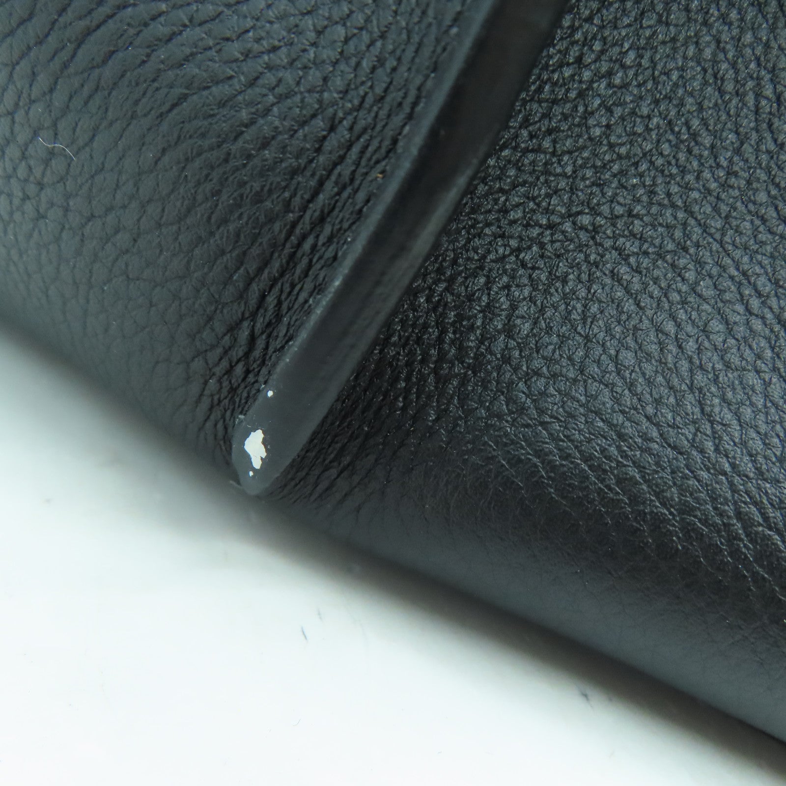 LOUIS VUITTON 牛皮皮革Lockme Ever BB银扣手挽肩背两用袋黑色