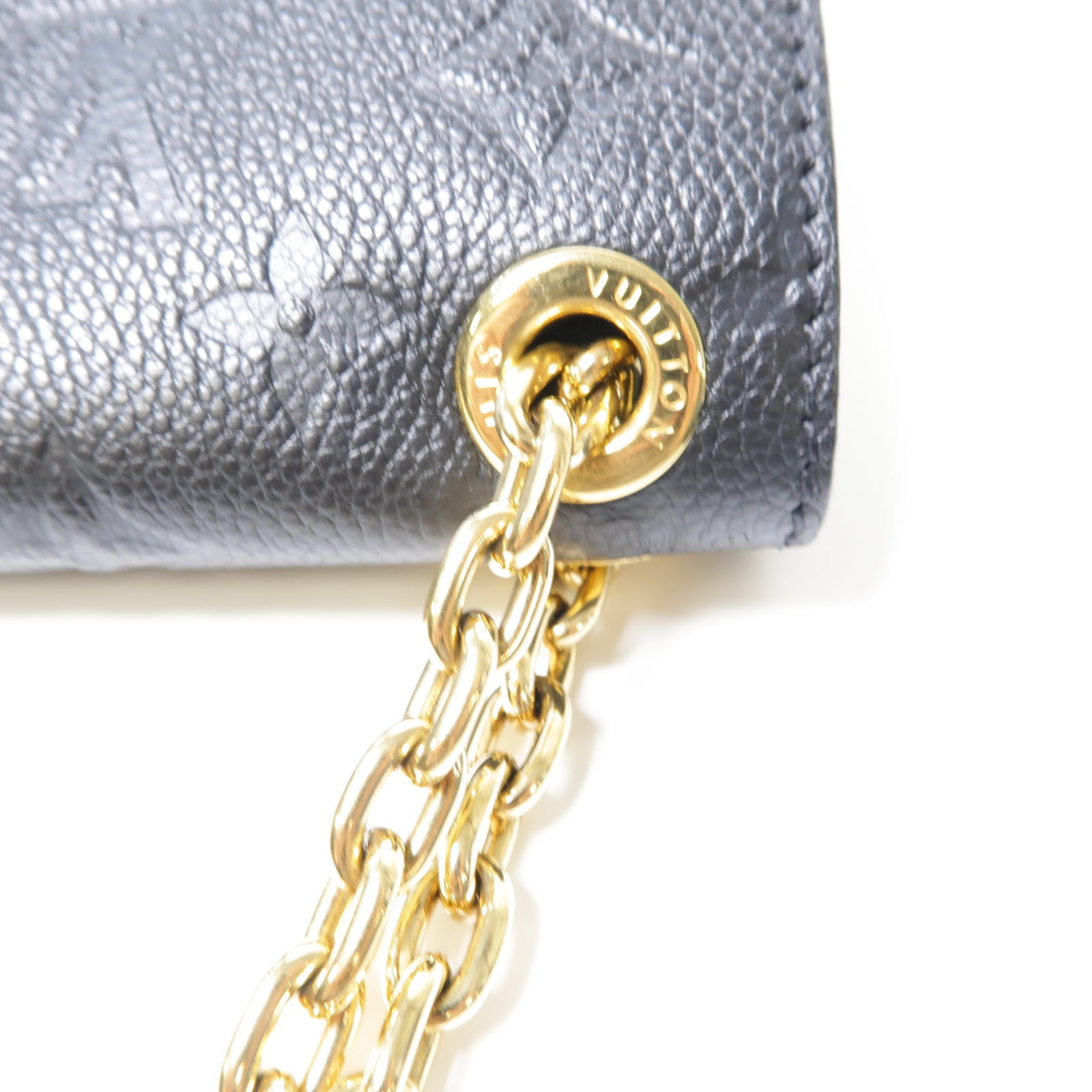 LOUIS VUITTON 【激減優惠】Monogram Empreinte Vavin BB金扣鏈帶肩背袋黑色