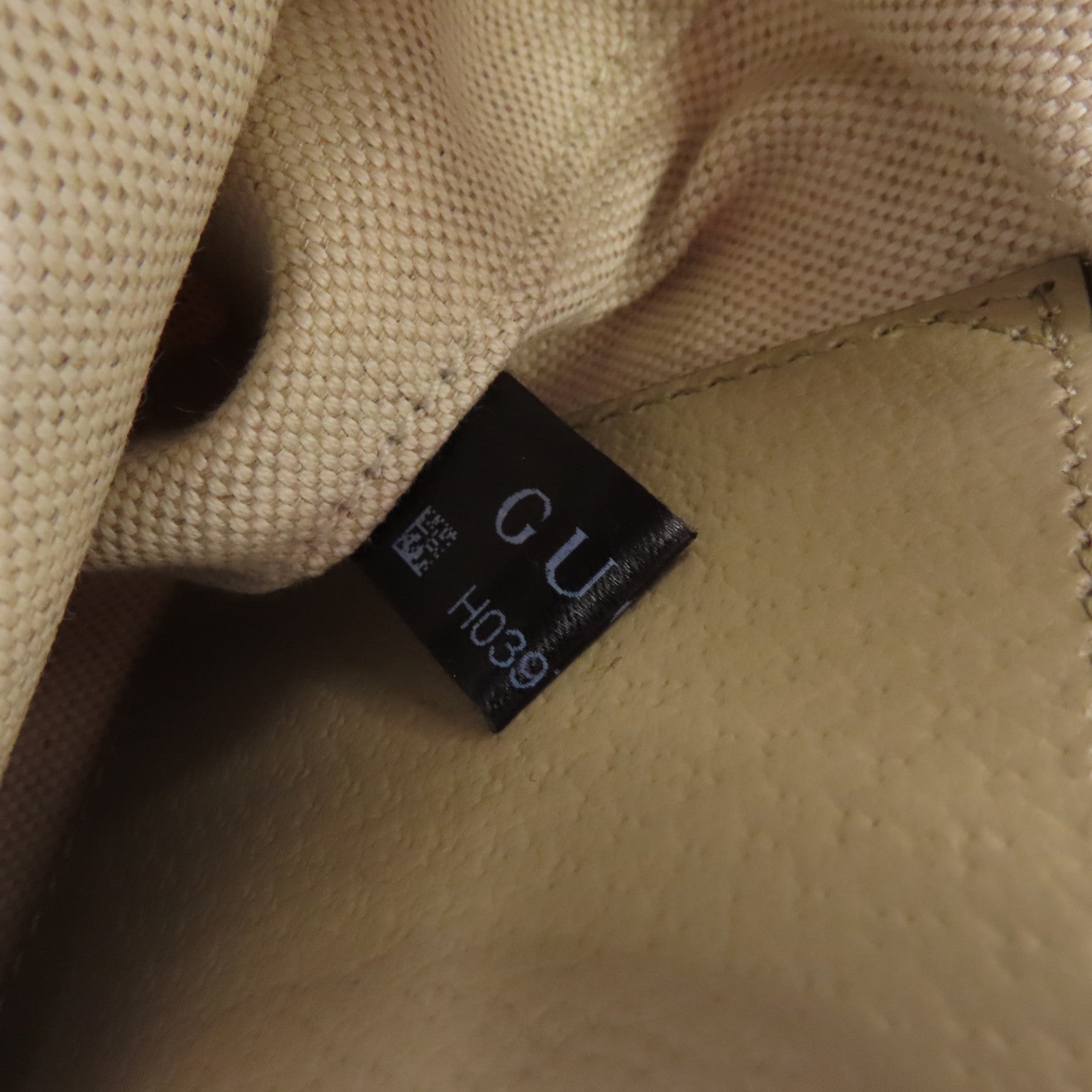 GUCCI 塗層帆布Ophidia金扣肩背袋米色
