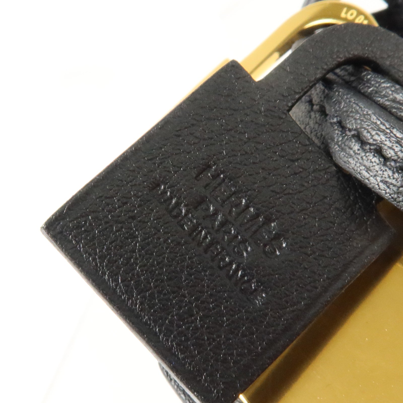 HERMES 皮革/金屬Pendant Clochette Necklace項鏈