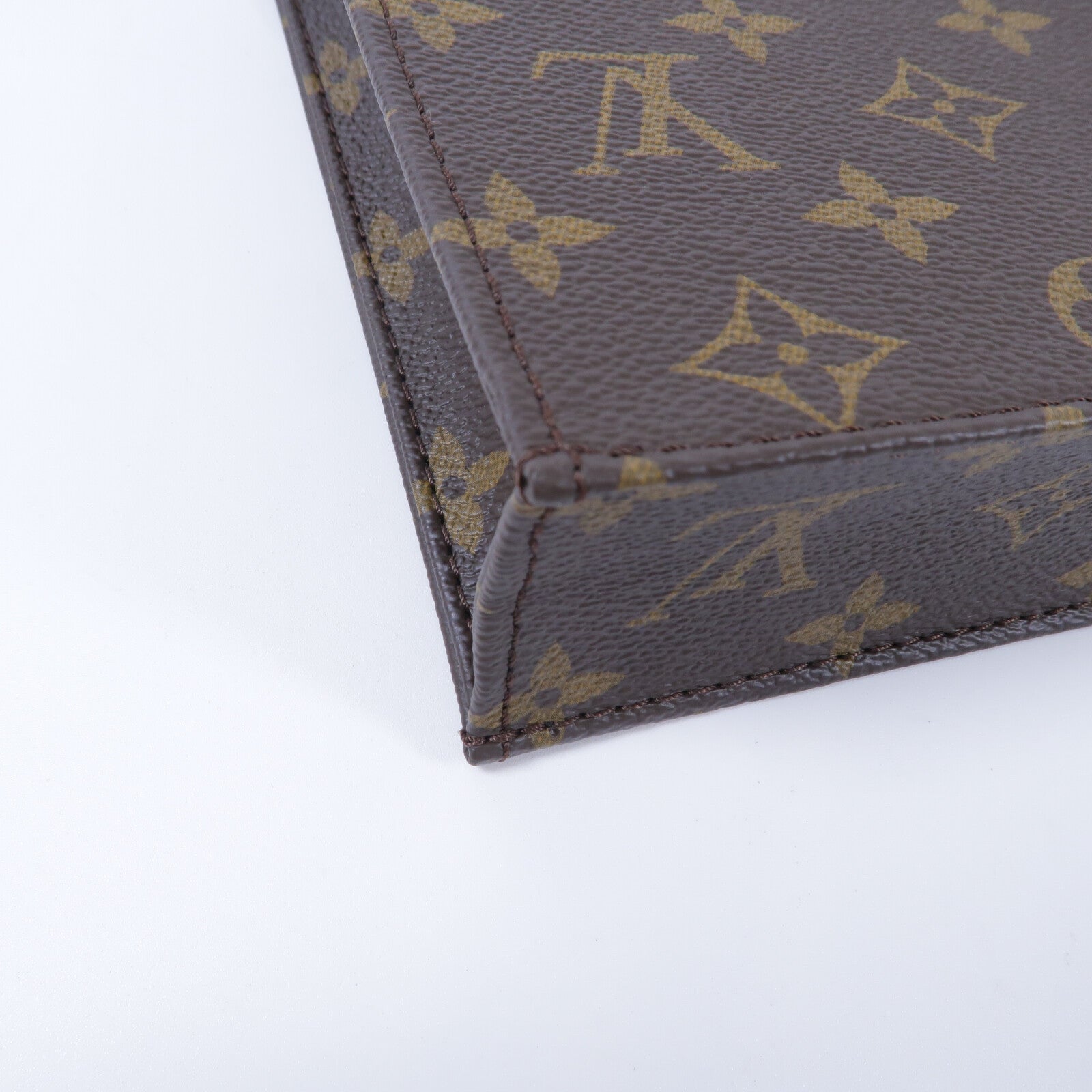 LOUIS VUITTON Monogram Petit Sac Plat手挽肩背兩用袋