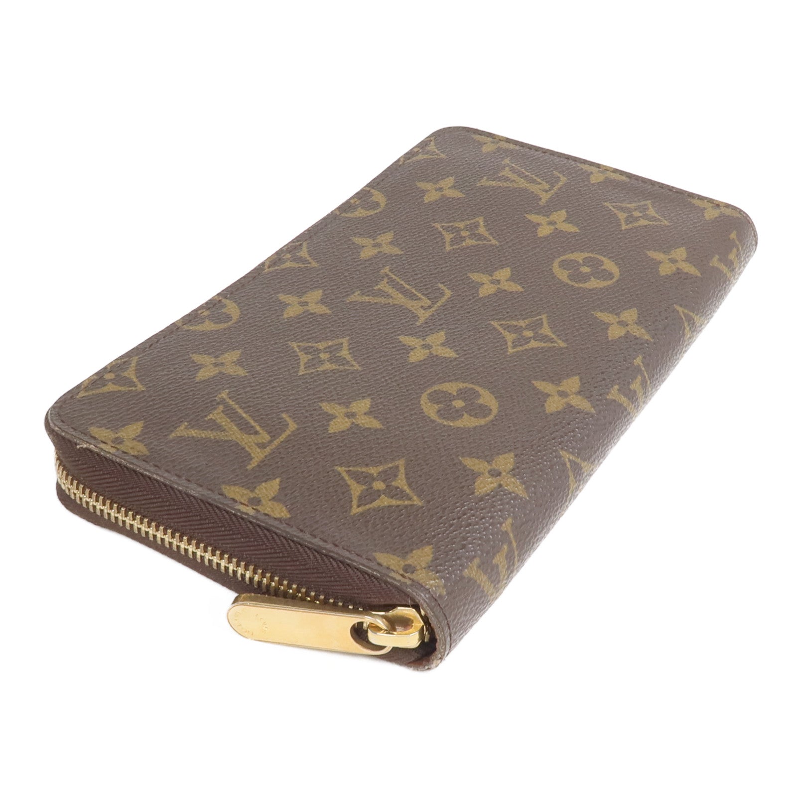 LOUIS VUITTON Monogram Zipper Long Wallet金扣長錢包