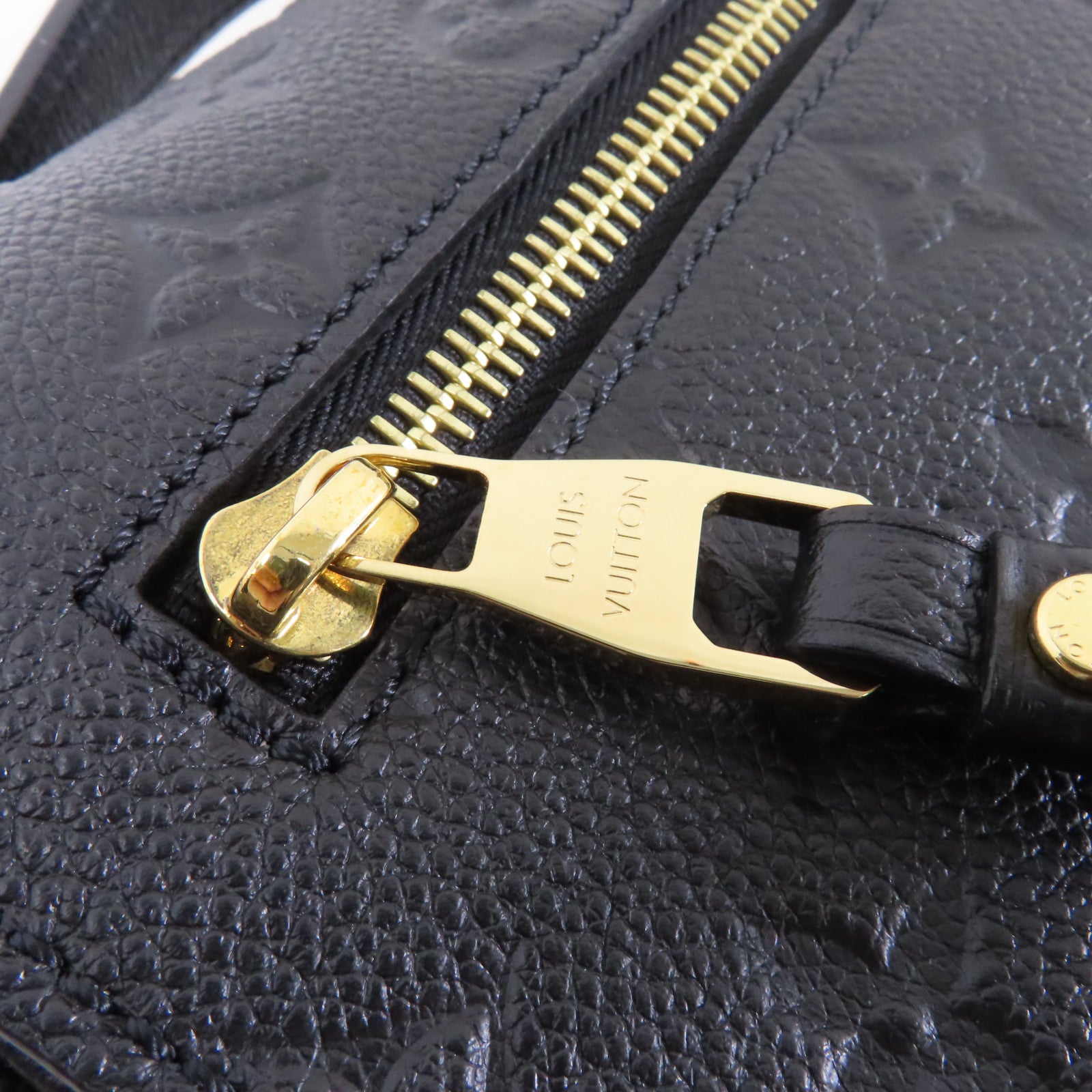 LOUIS VUITTON Monogram Empreinte Pochette Metis金扣手挽肩背兩用袋黑色