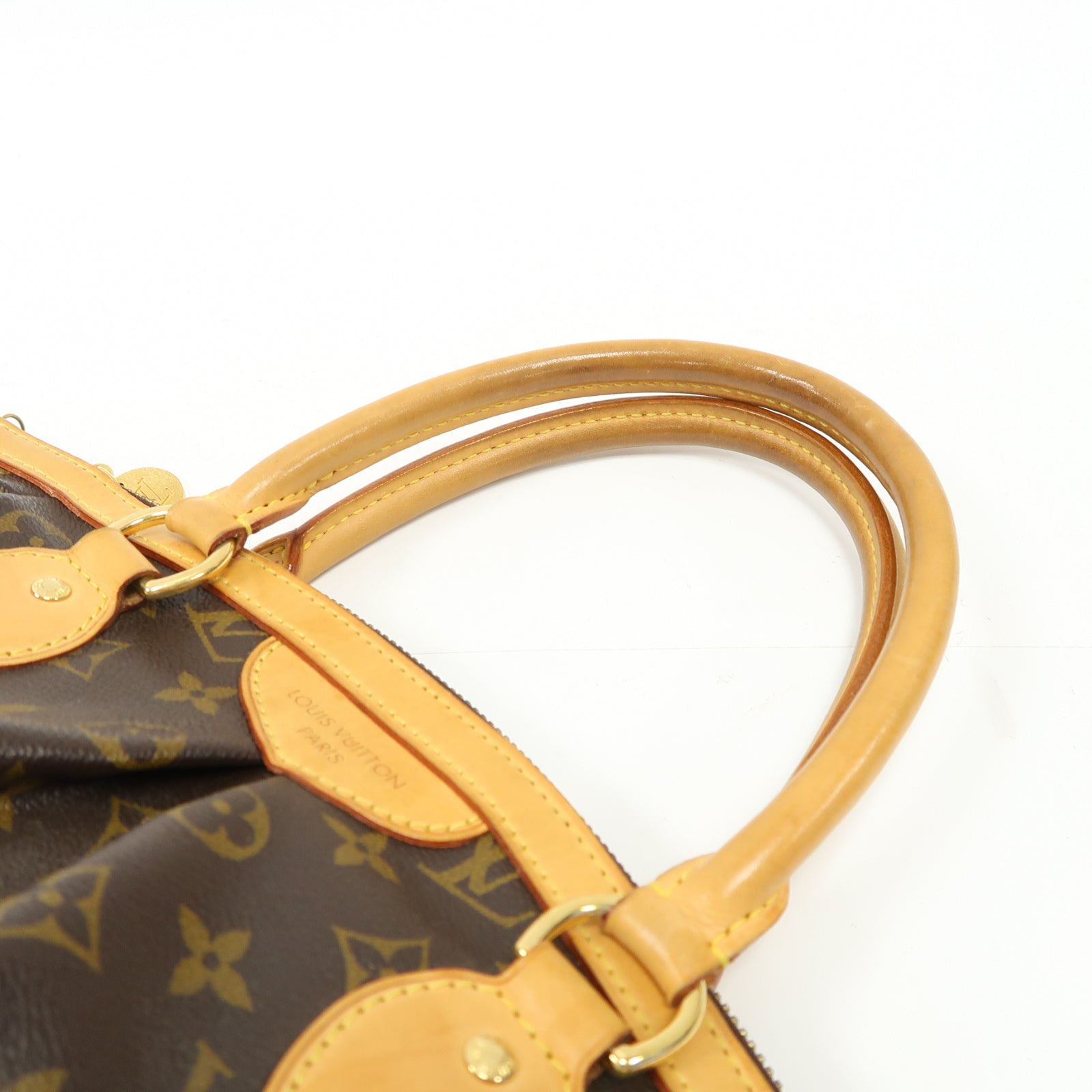 LOUIS VUITTON (PRICE DOWN) LV GHW Tivoli PM Handbag M40143 Monogram Brown