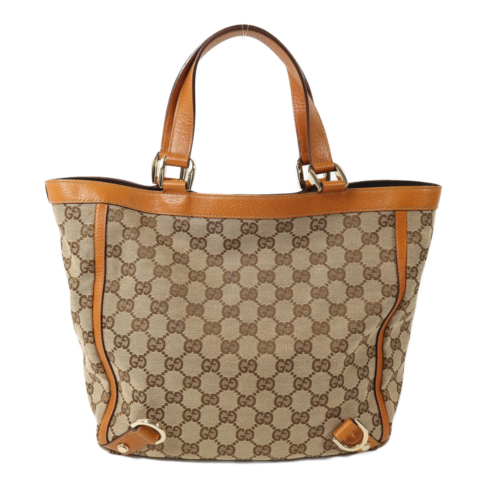 GUCCI 帆布Hand Bag金扣手挽袋