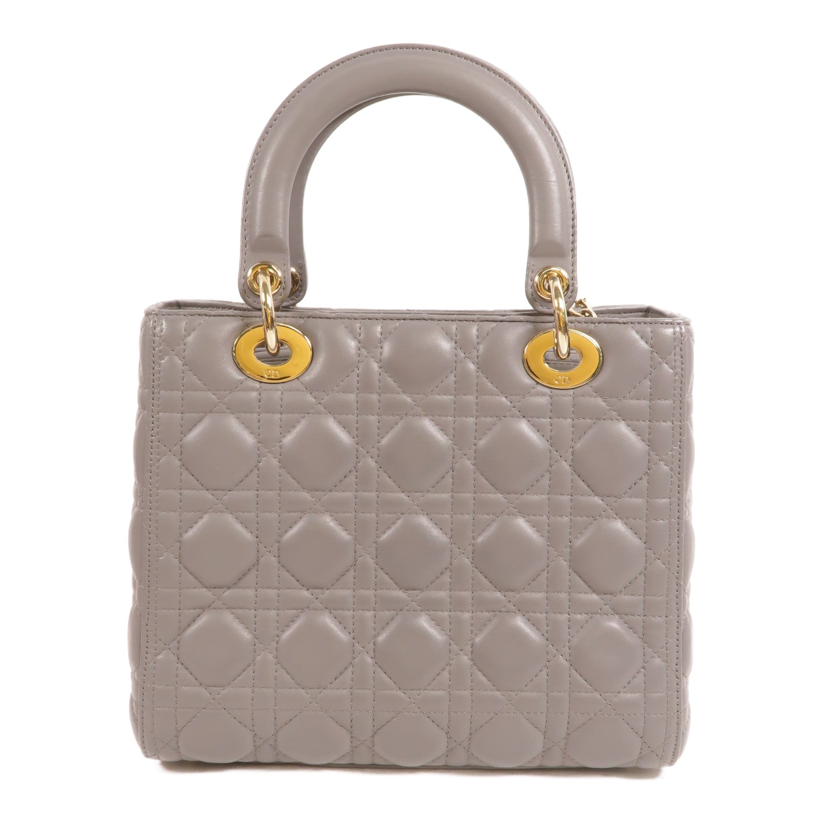 Dior 羊皮皮革Lady Dior Medium手挽肩背兩用袋