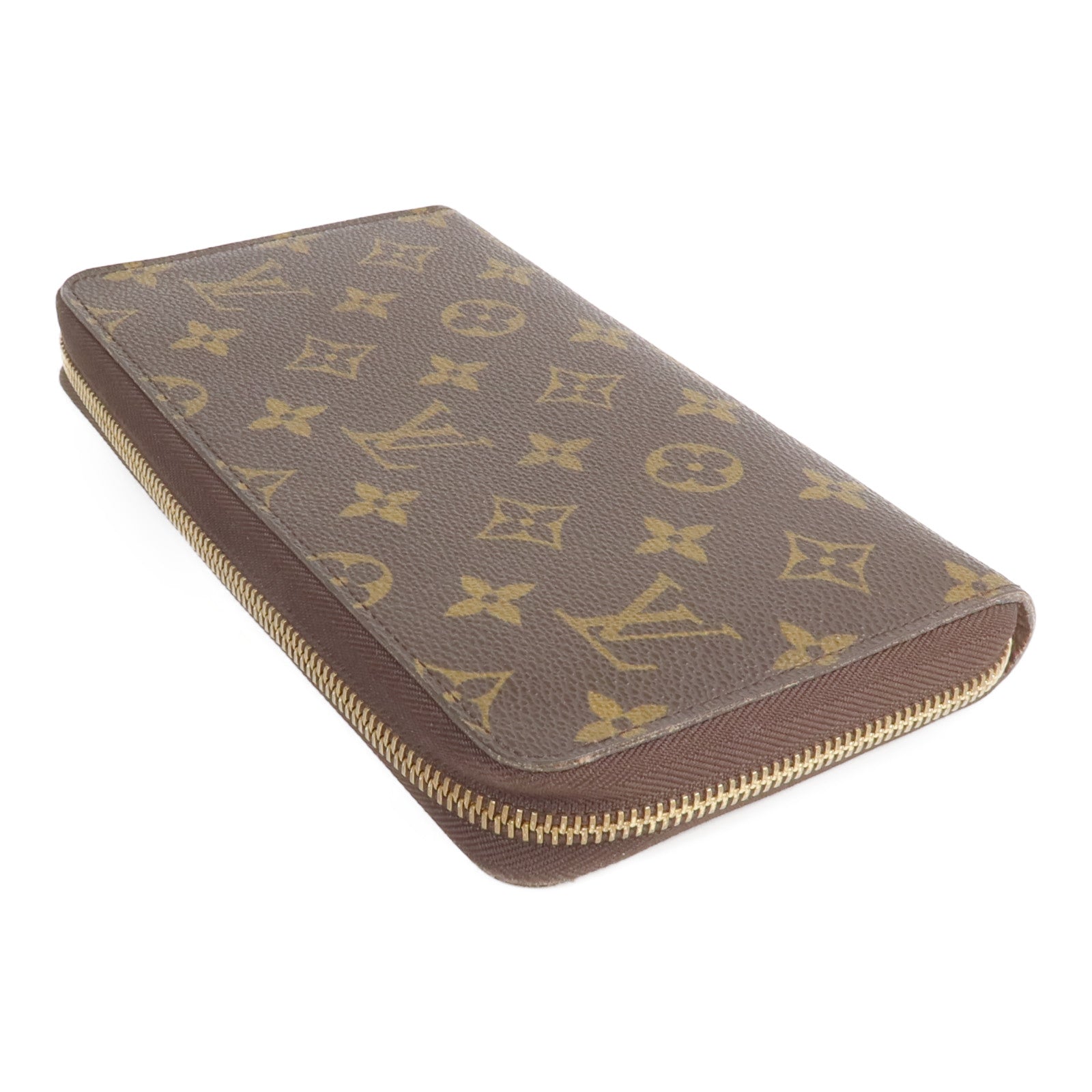 LOUIS VUITTON Monogram Zipper Long Wallet金扣長錢包