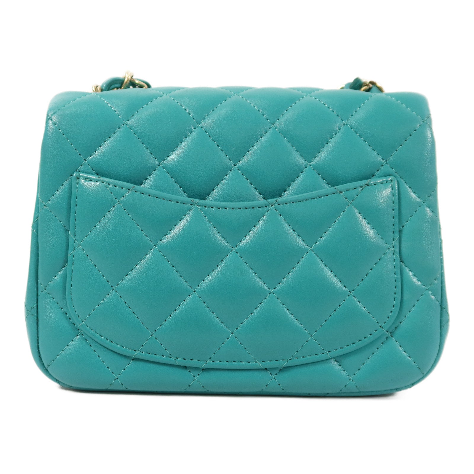 CHANEL 羊皮皮革Mini Classic 17鏈帶肩背袋