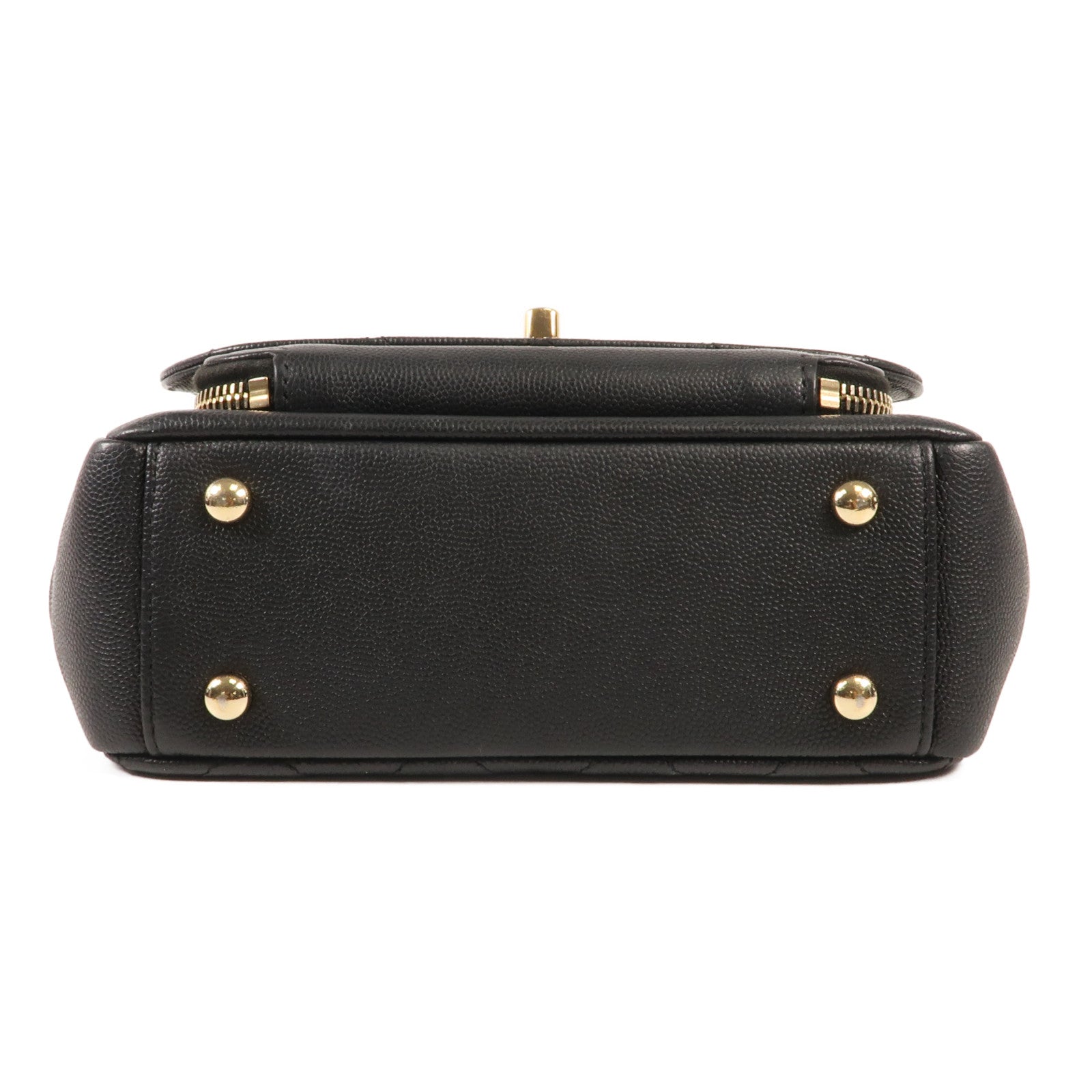 CHANEL 牛皮皮革Business Affinity Bag金扣手挽肩背兩用袋