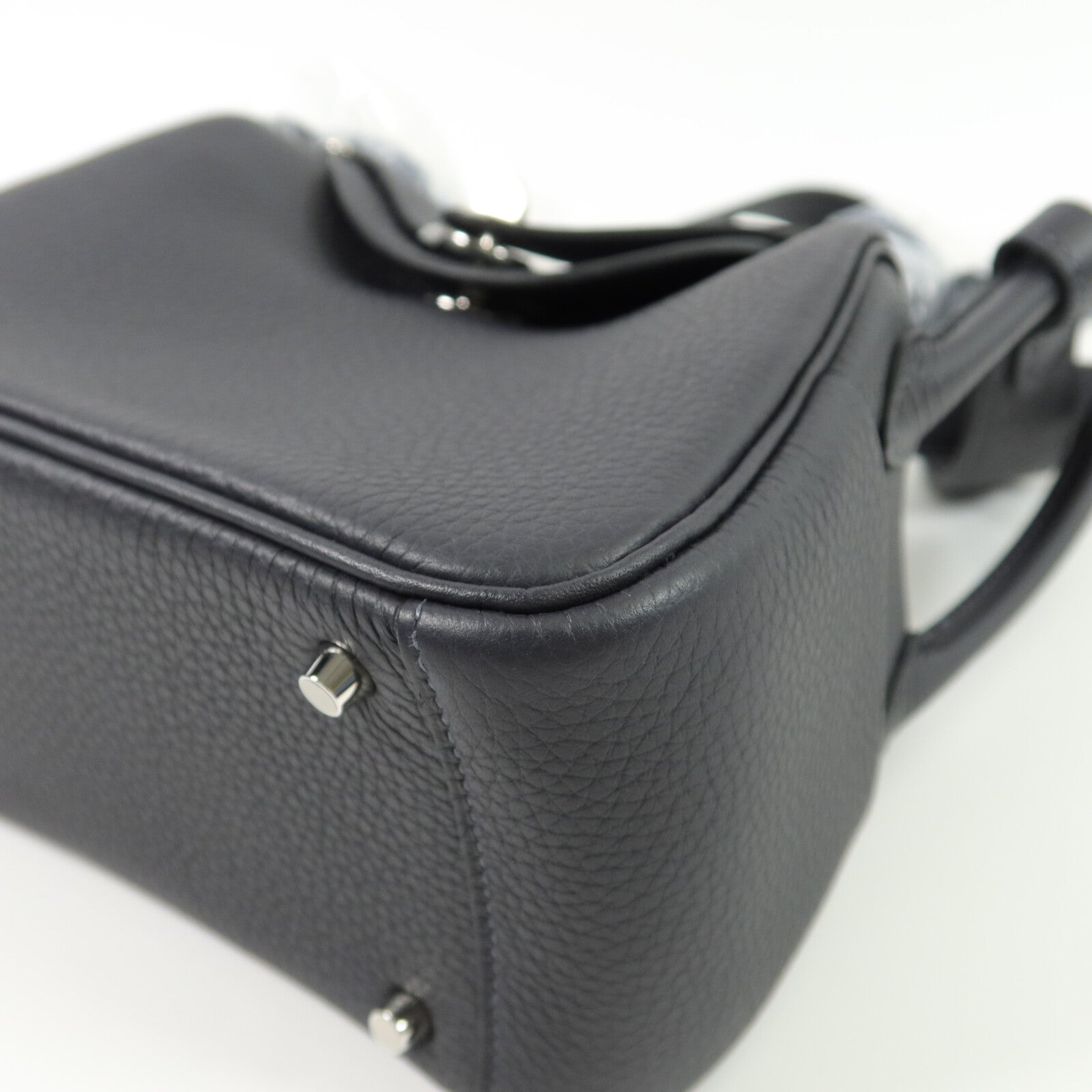 HERMES Clemence皮革Mini Lindy手挽肩背兩用袋Caban