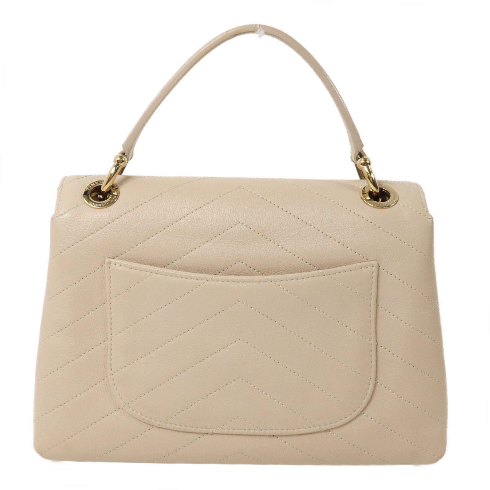 CHANEL 牛皮皮革Shoulder Bag鏈帶手挽肩背兩用袋