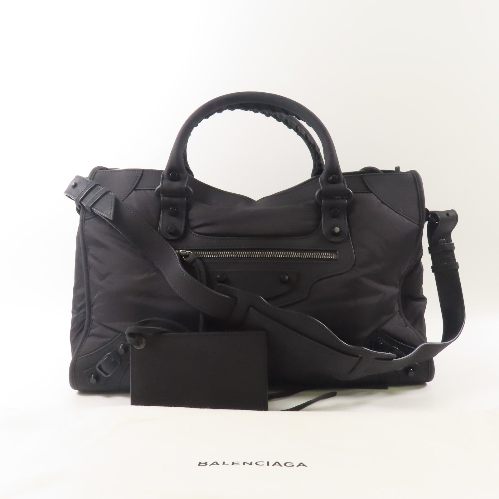 BALENCIAGA 尼龍City手挽肩背兩用袋