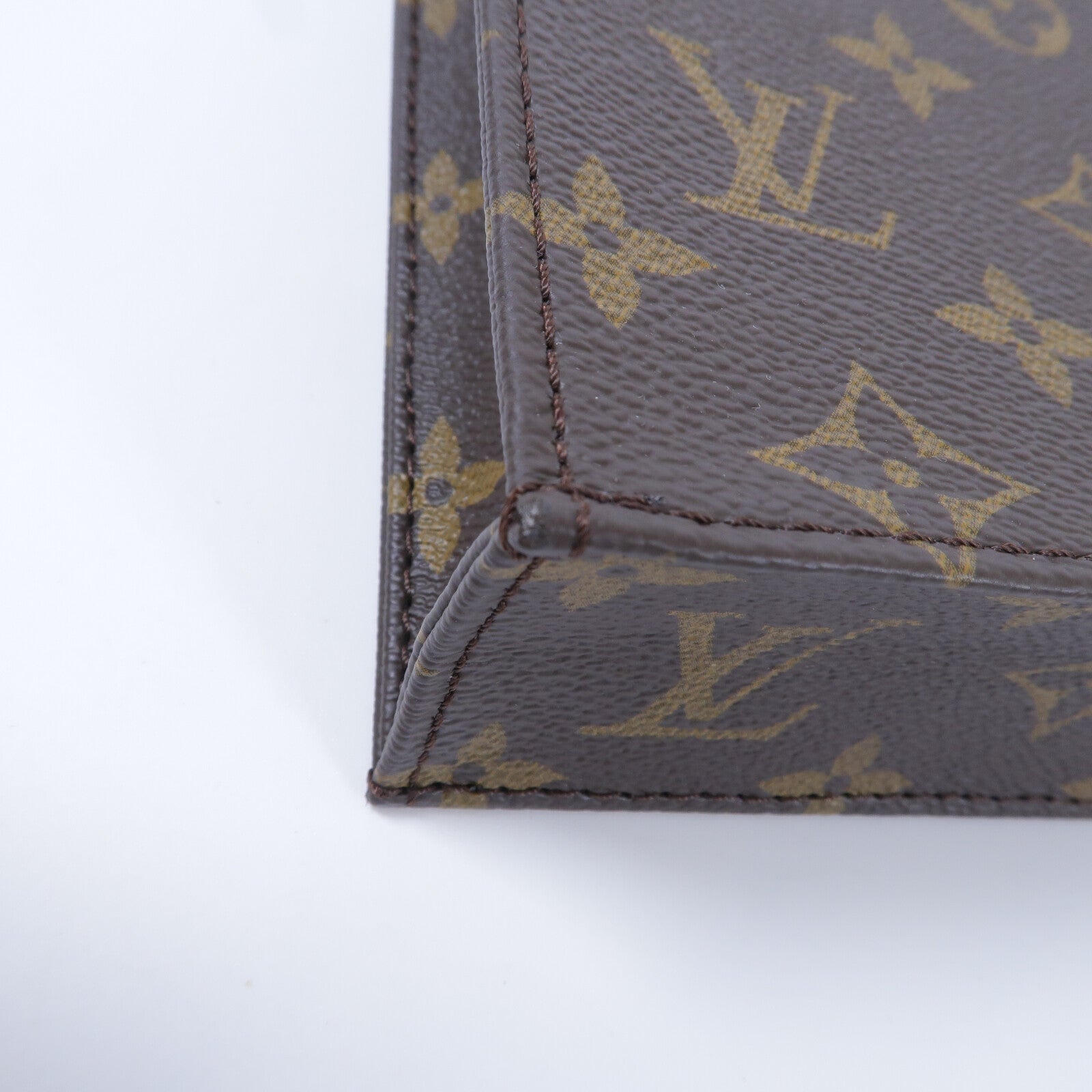 LOUIS VUITTON Monogram Petit Sac Plat手挽肩背兩用袋