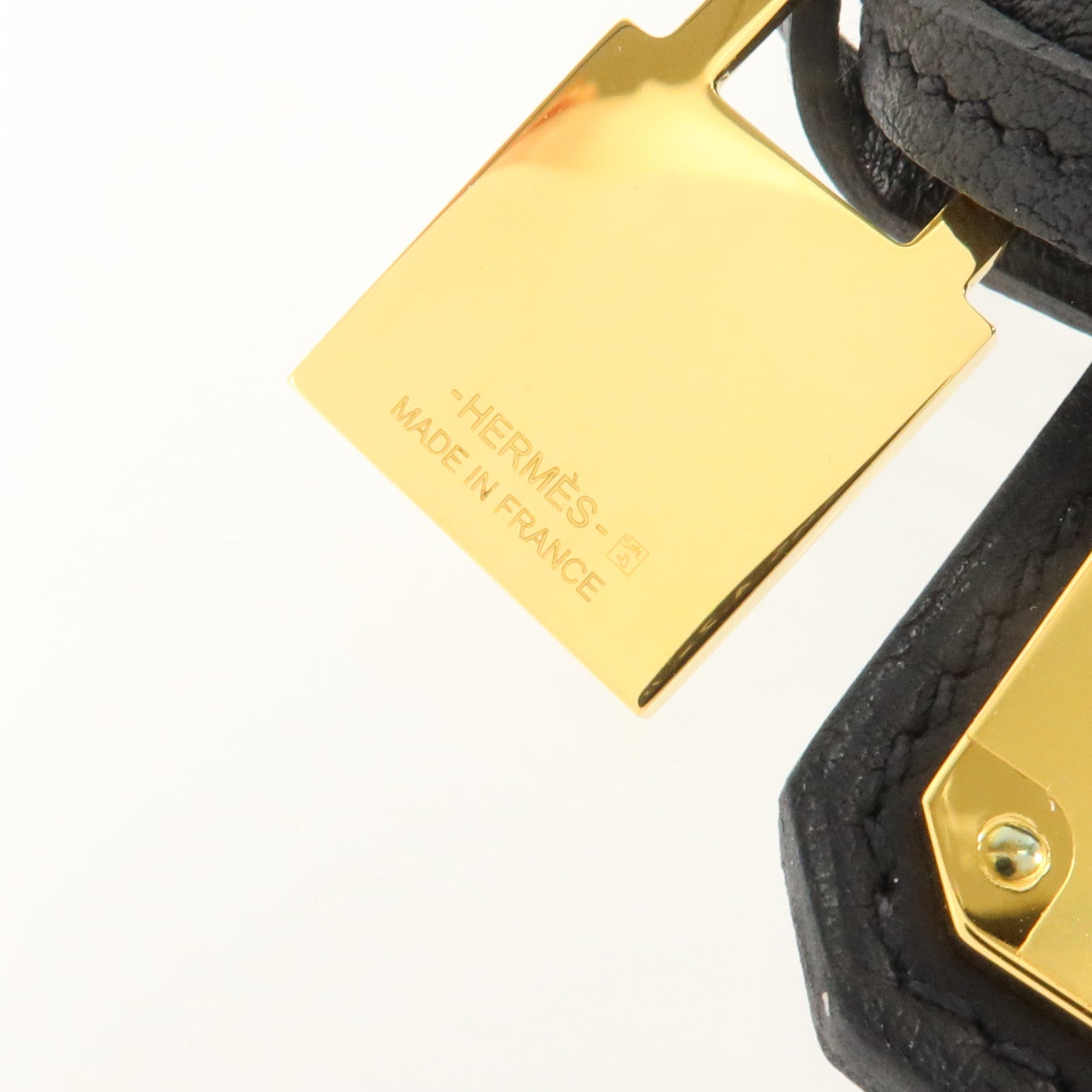 HERMES 皮革/金屬Pendant Clochette Necklace項鏈