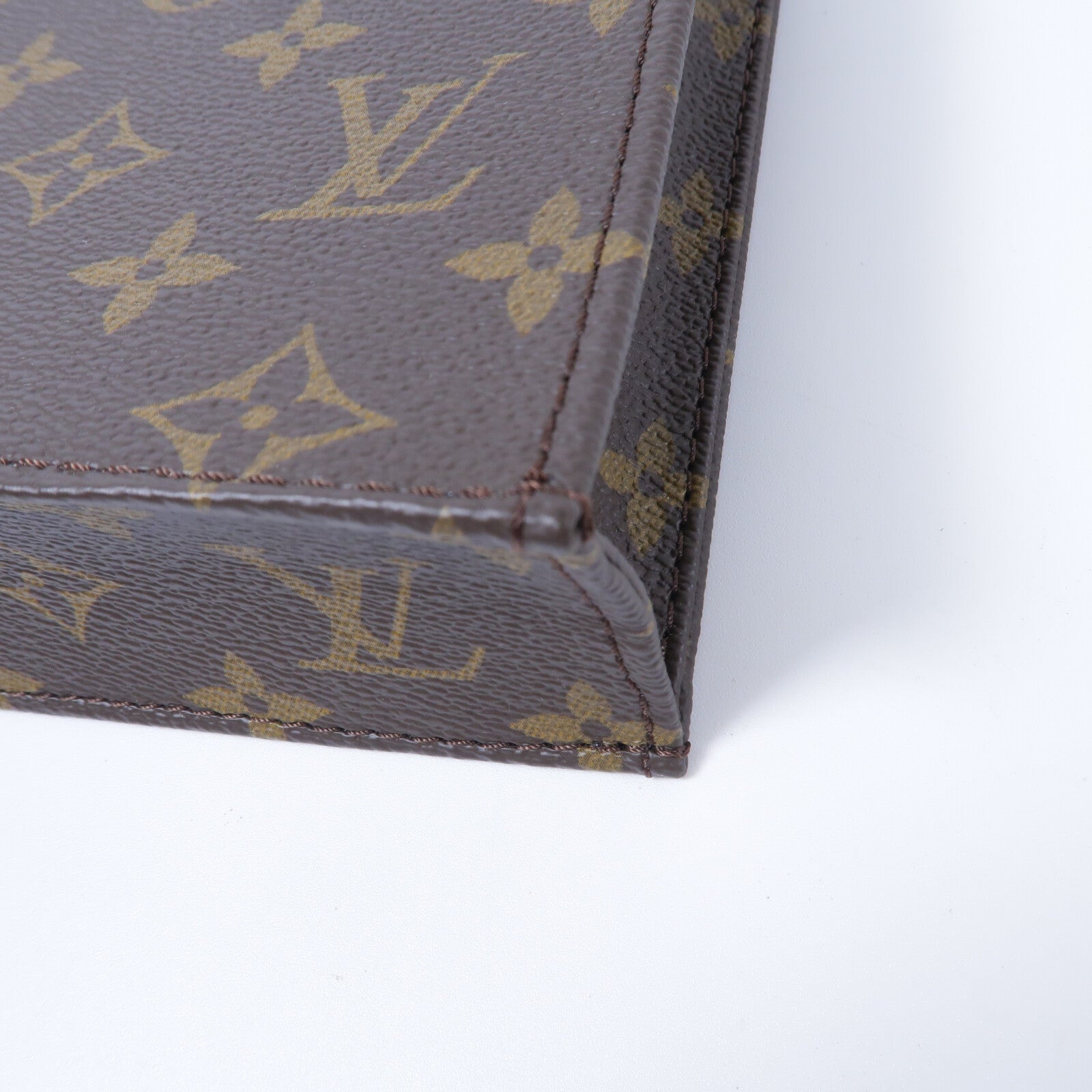 LOUIS VUITTON Monogram Petit Sac Plat手挽肩背兩用袋