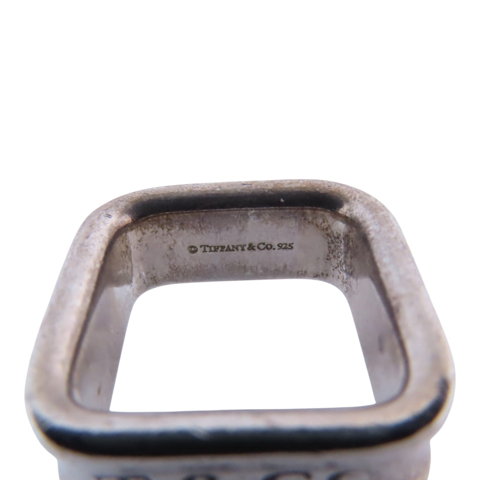 TIFFANY＆CO 925純銀1837 Square Ring戒指US#3